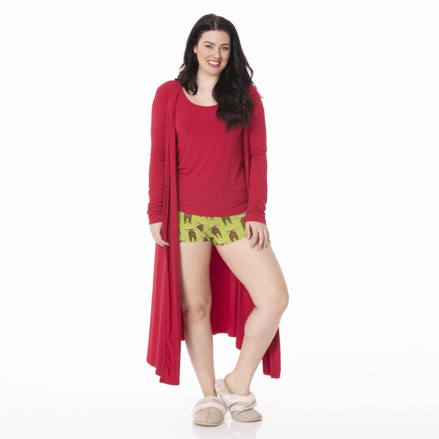 Print Women's Boy Short Underwear in Meadow Bad Moose