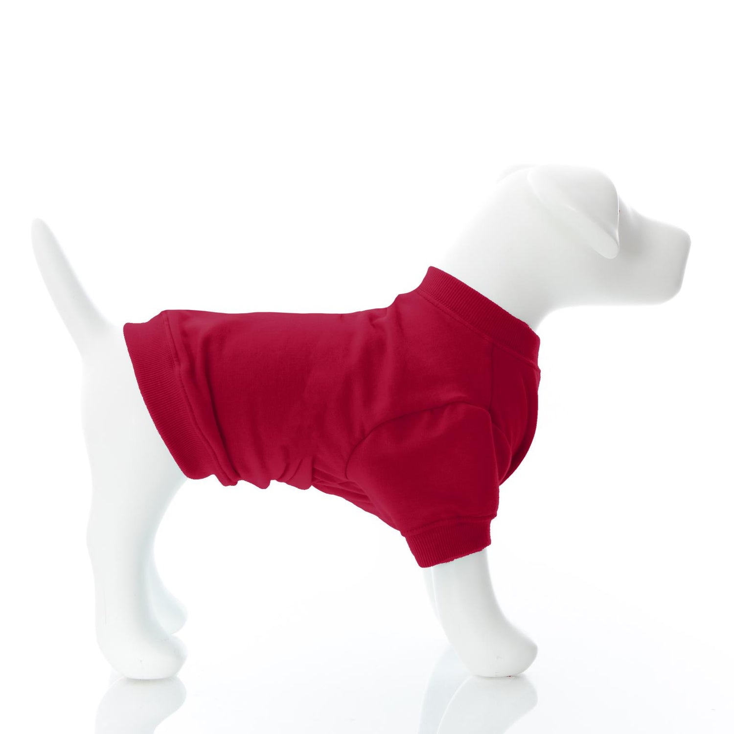 Fleece Dog Tee in Crimson