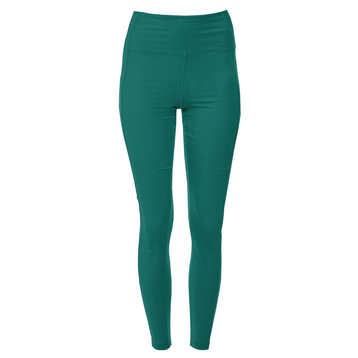 Women's Solid Luxe Stretch Leggings with Pockets in Ivy