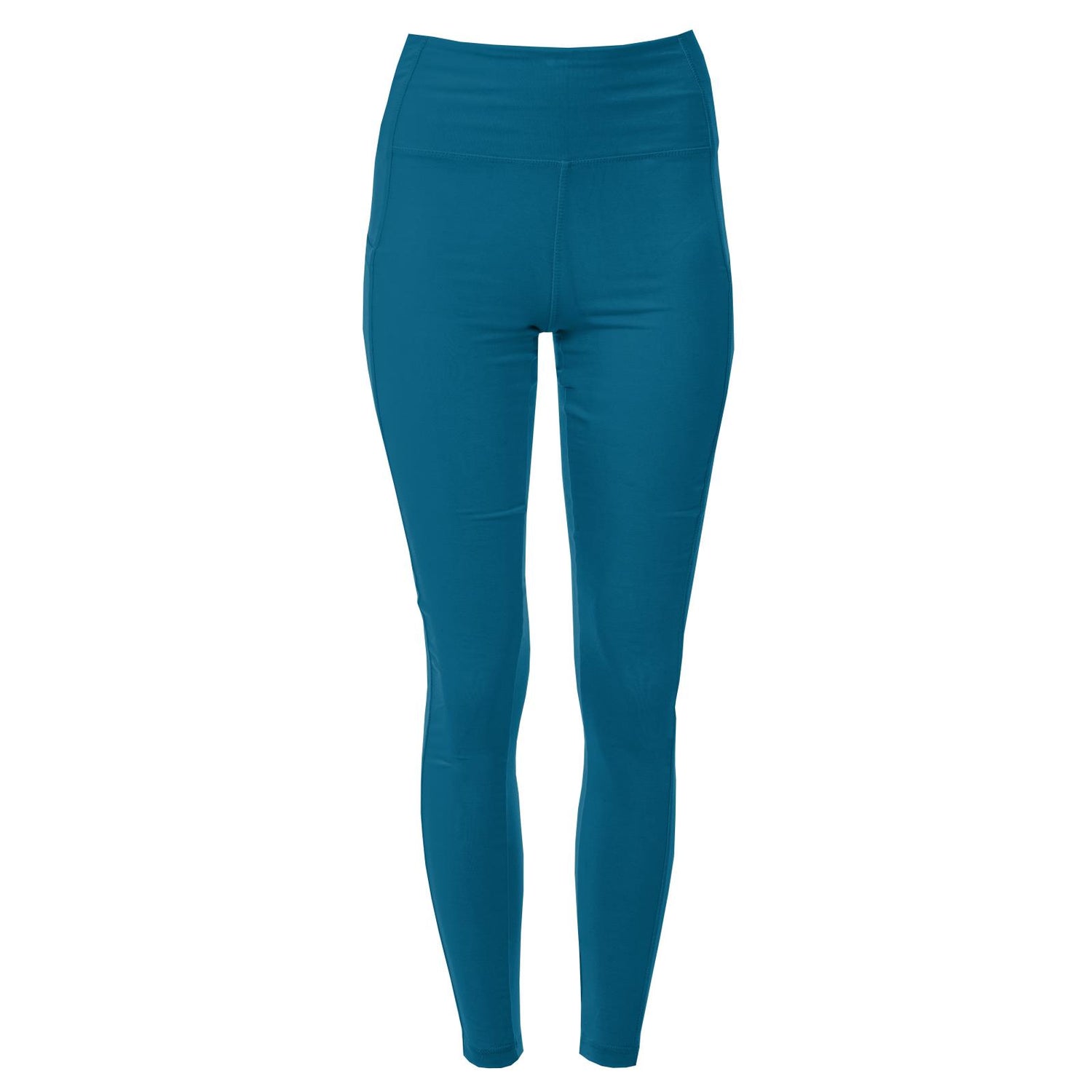 Women's Solid Luxe Stretch Leggings with Pockets in Seaport