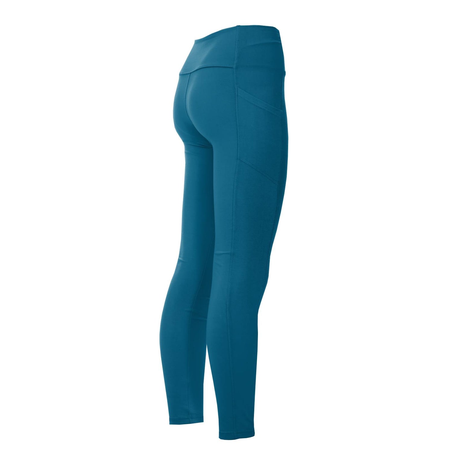 Women's Solid Luxe Stretch Leggings with Pockets in Seaport