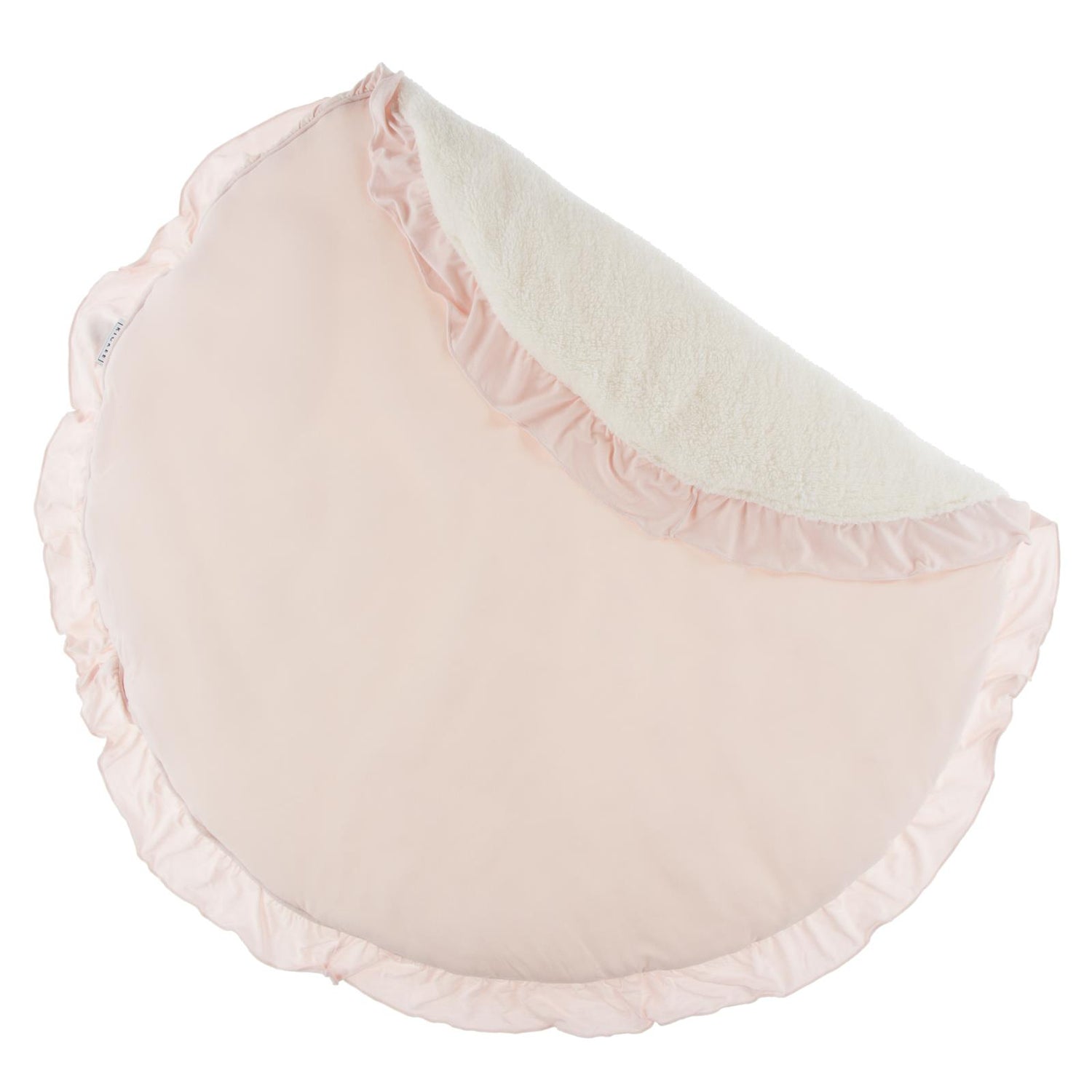 SherpaLined Ruffle Fluffle Playmat in Macaroon