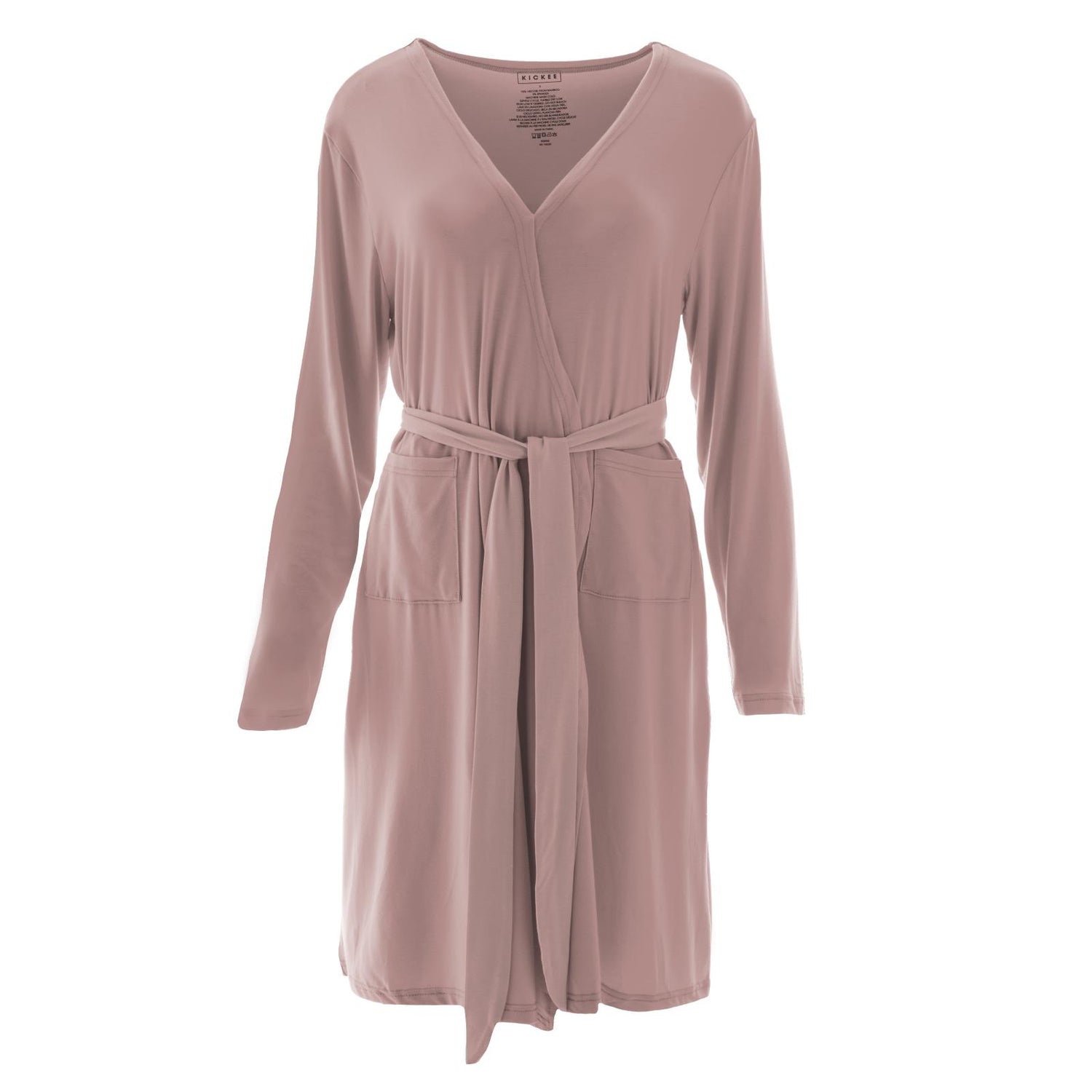 Mid Length Lounge Robe in Antique Pink