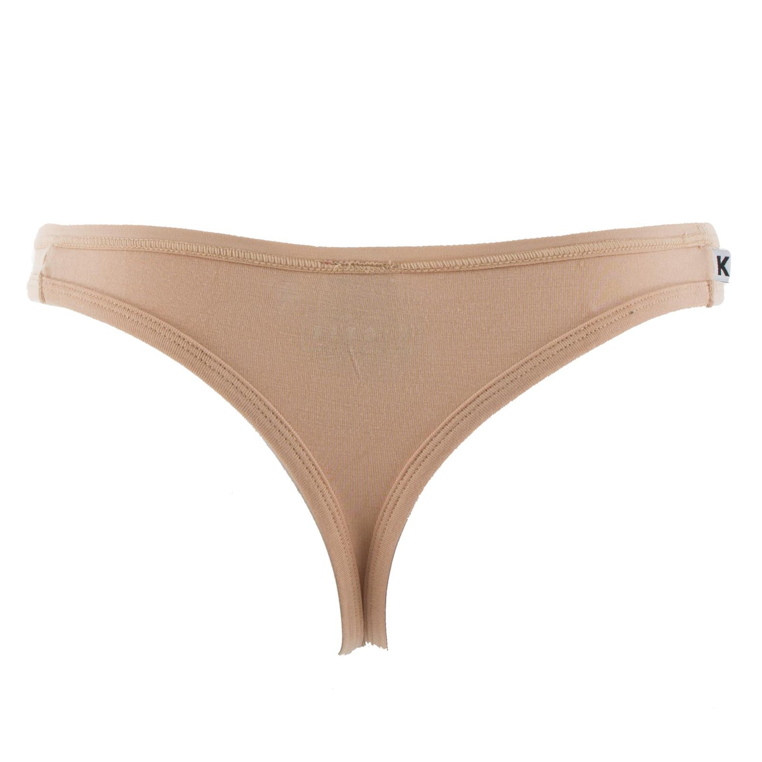 Women's Solid Classic Thong Underwear in Suede