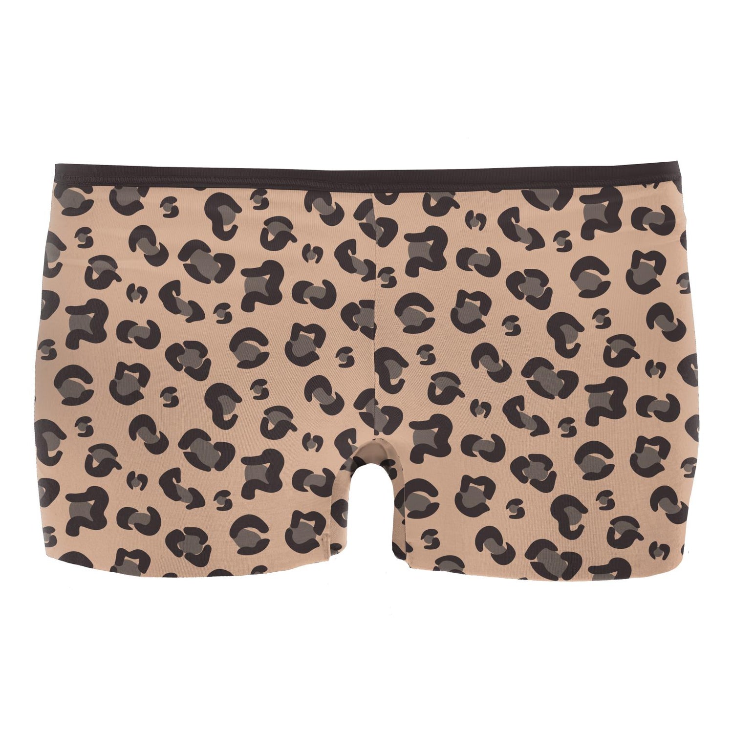 Women's Print Boy Short Underwear in Suede Cheetah Print