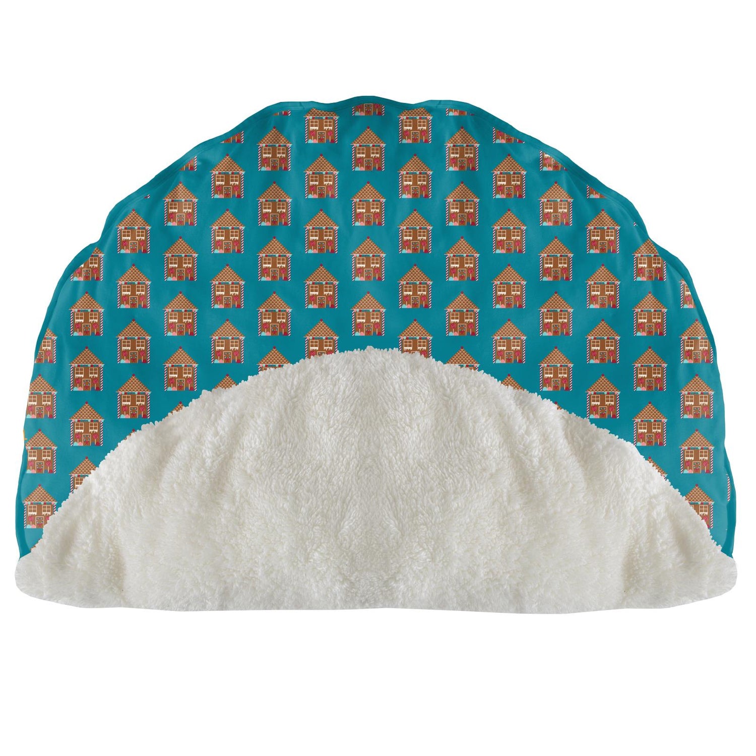 Print Sherpa-Lined Fluffle Playmat in Bay Gingerbread