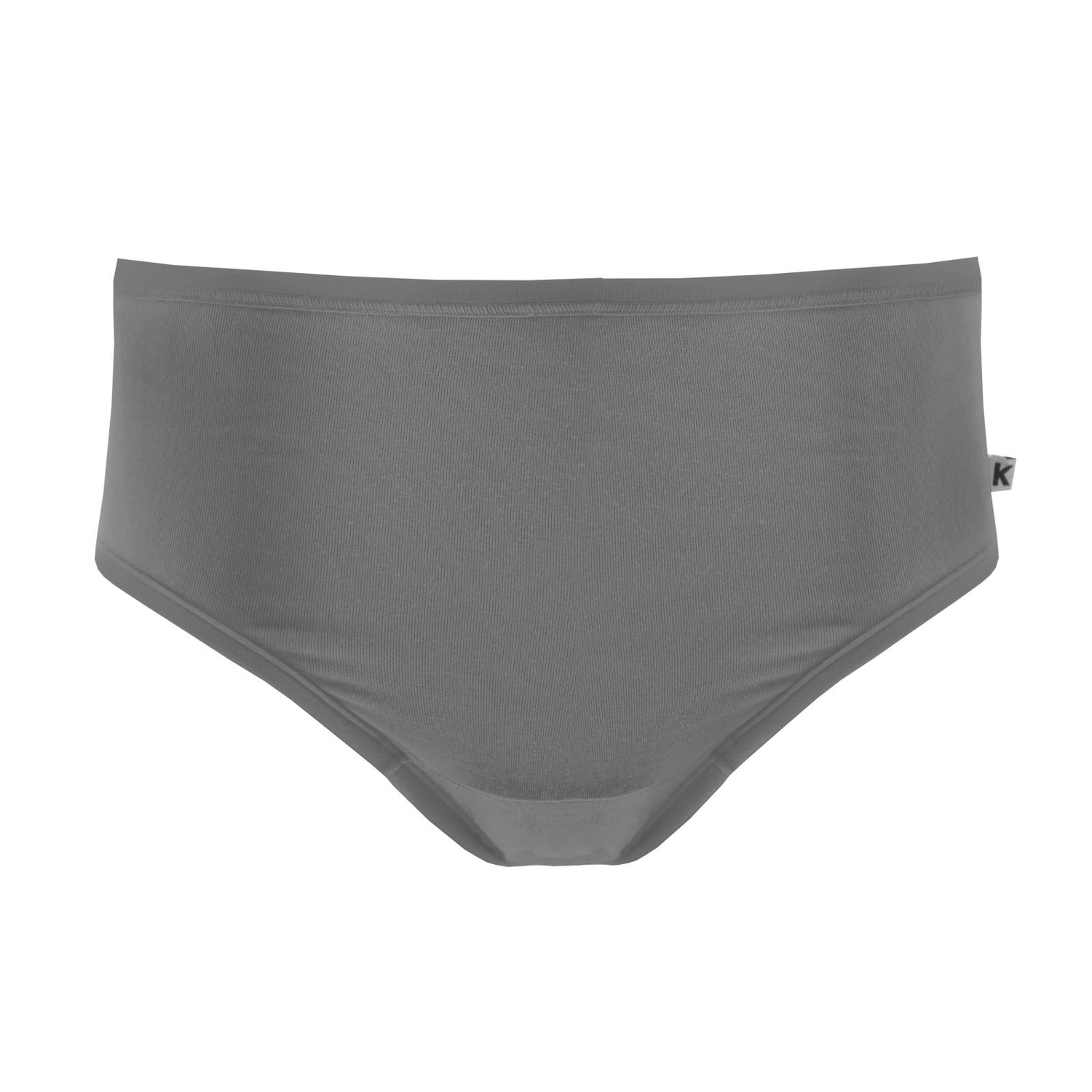 Women's Solid Classic Briefs in Pewter