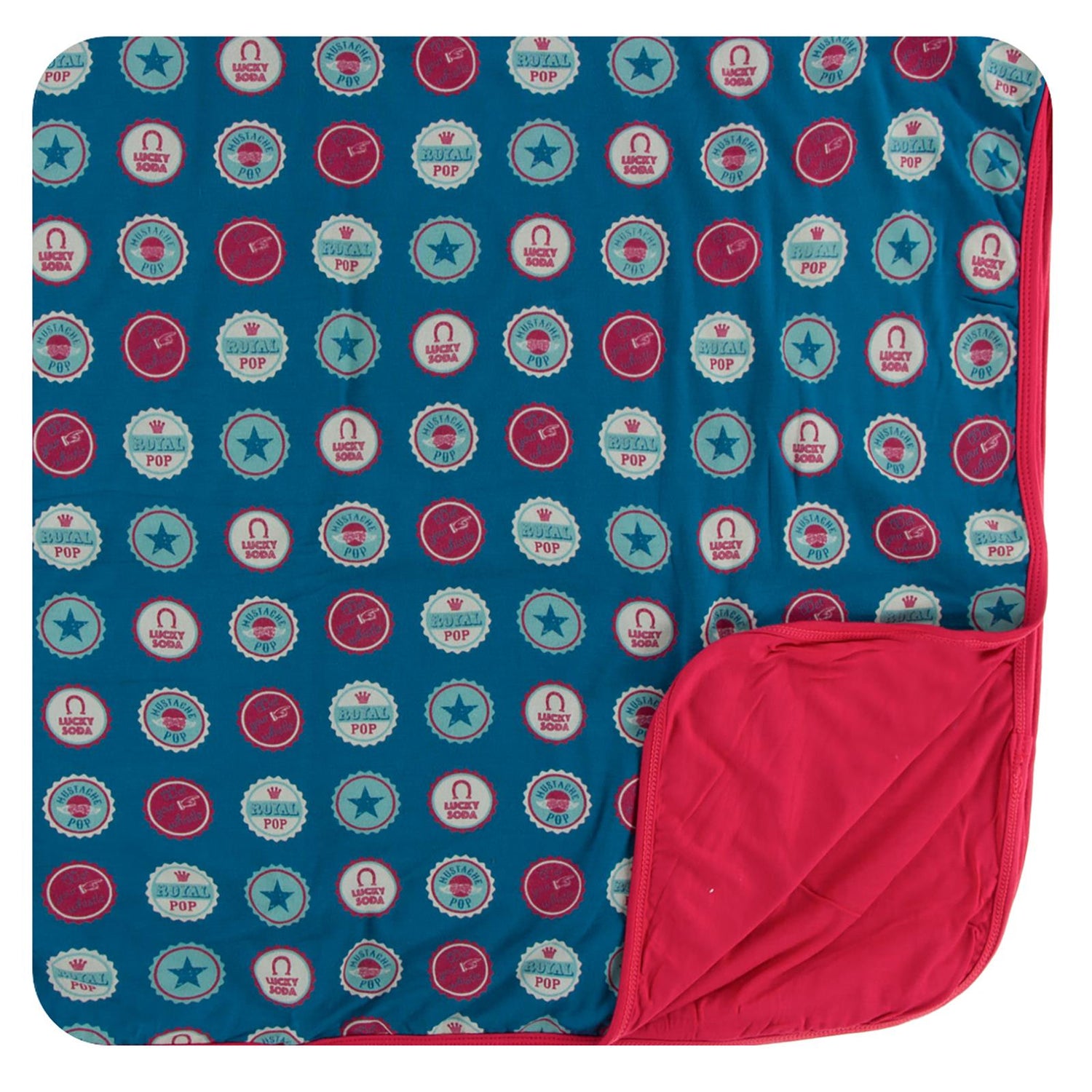 Print Toddler Blanket in Soda Pop Caps