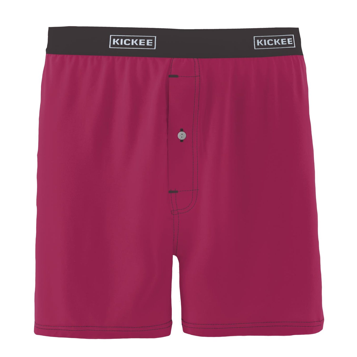 Men's Boxer Shorts in Berry with Midnight