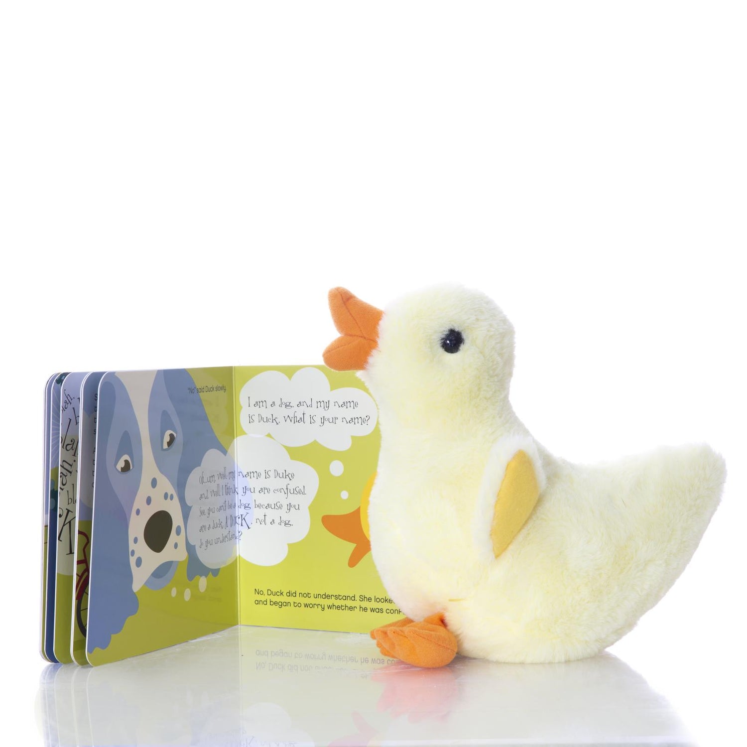 Book & Plush Combo in A Dog Named Duck with Duck Plush