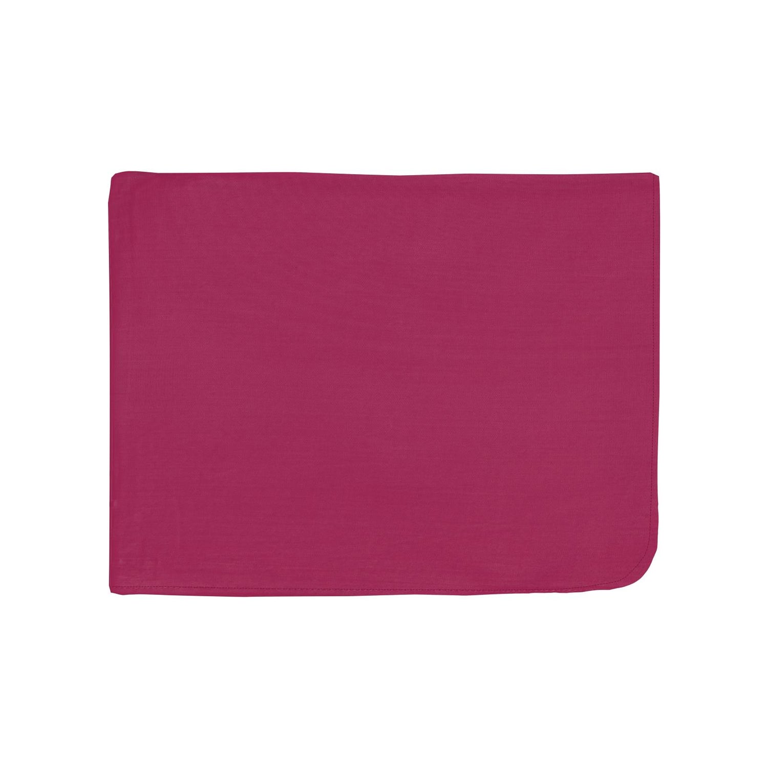 Single Layer Woven Toddler Blanket in Berry