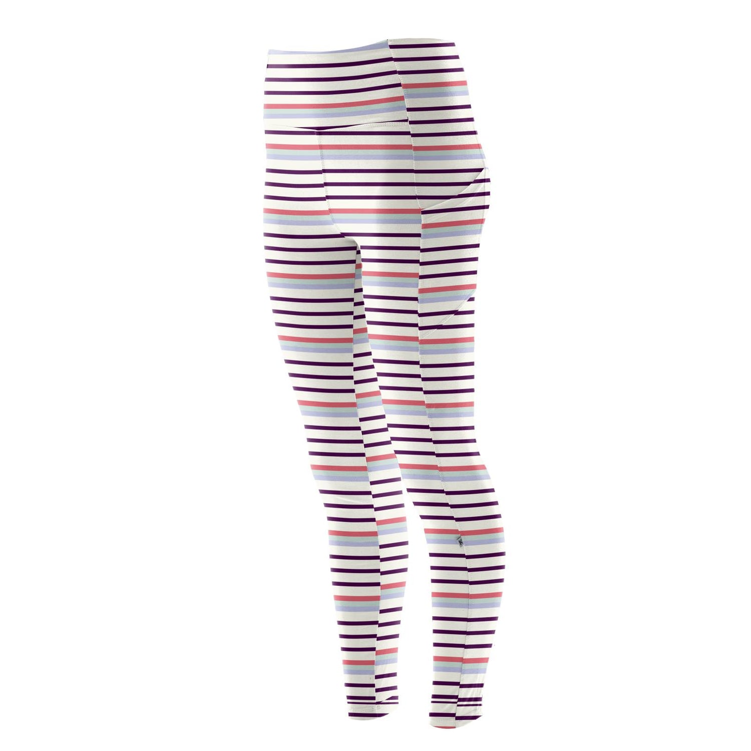 Women's Print Luxe Stretch Leggings with Pockets in Chemistry Stripe