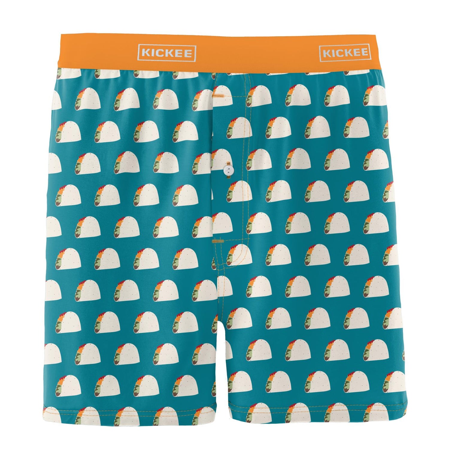 Men's Print Boxer Short in Seagrass Tacos