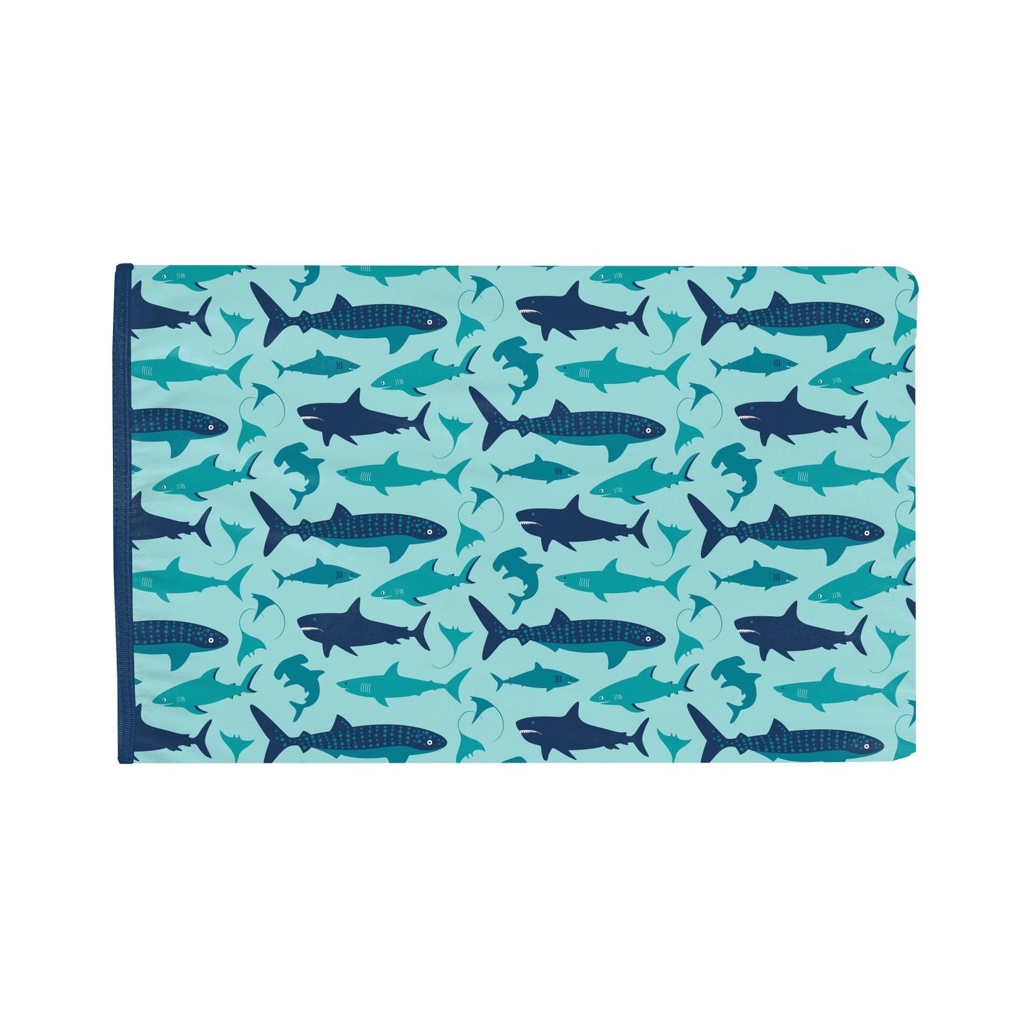 Print Foldover Pillowcase in Summer Sky Shark Week