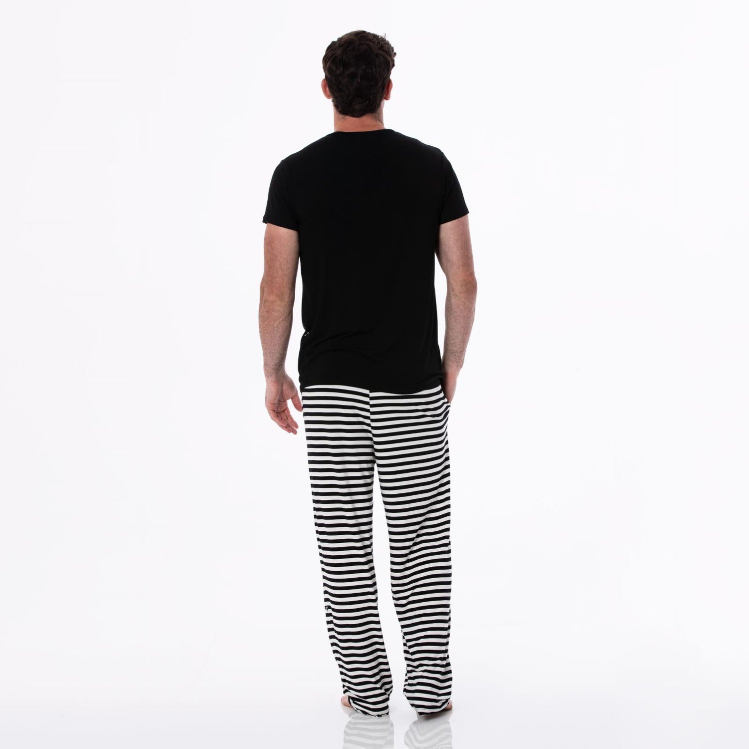 Men's Print Pajama Pants in Jailhouse Rock Stripe