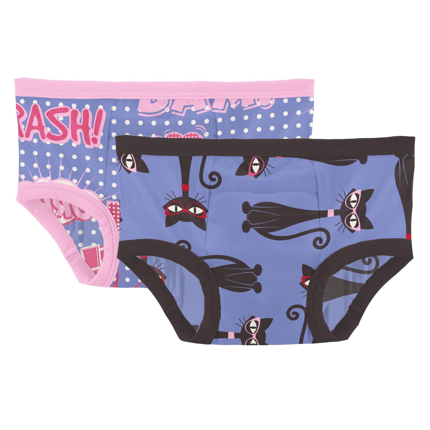 Print Training Pants Set of 2 in Forget Me Not Comic Onomatopoeia & Forget Me Not Cool Cats