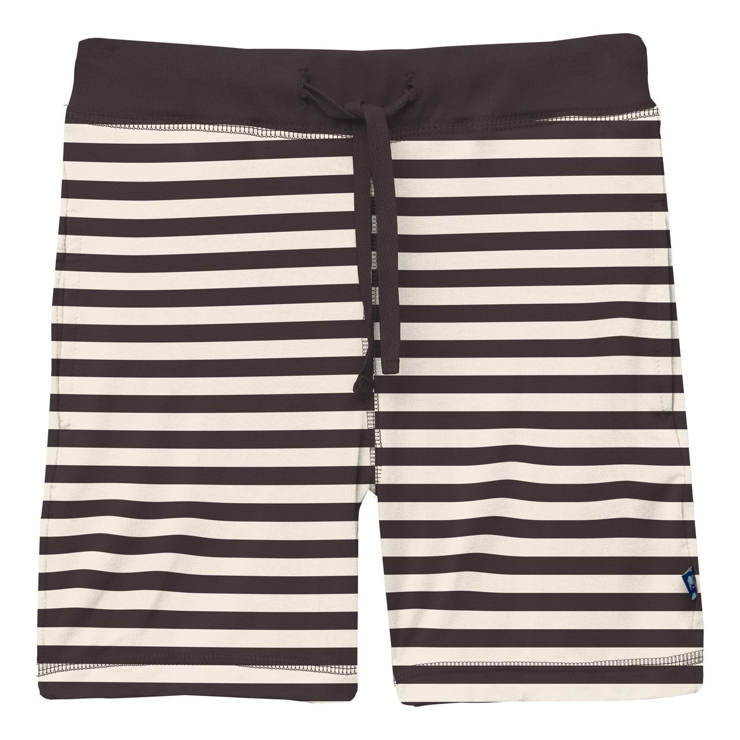 Print Lightweight Drawstring Shorts in Jailhouse Rock Stripe