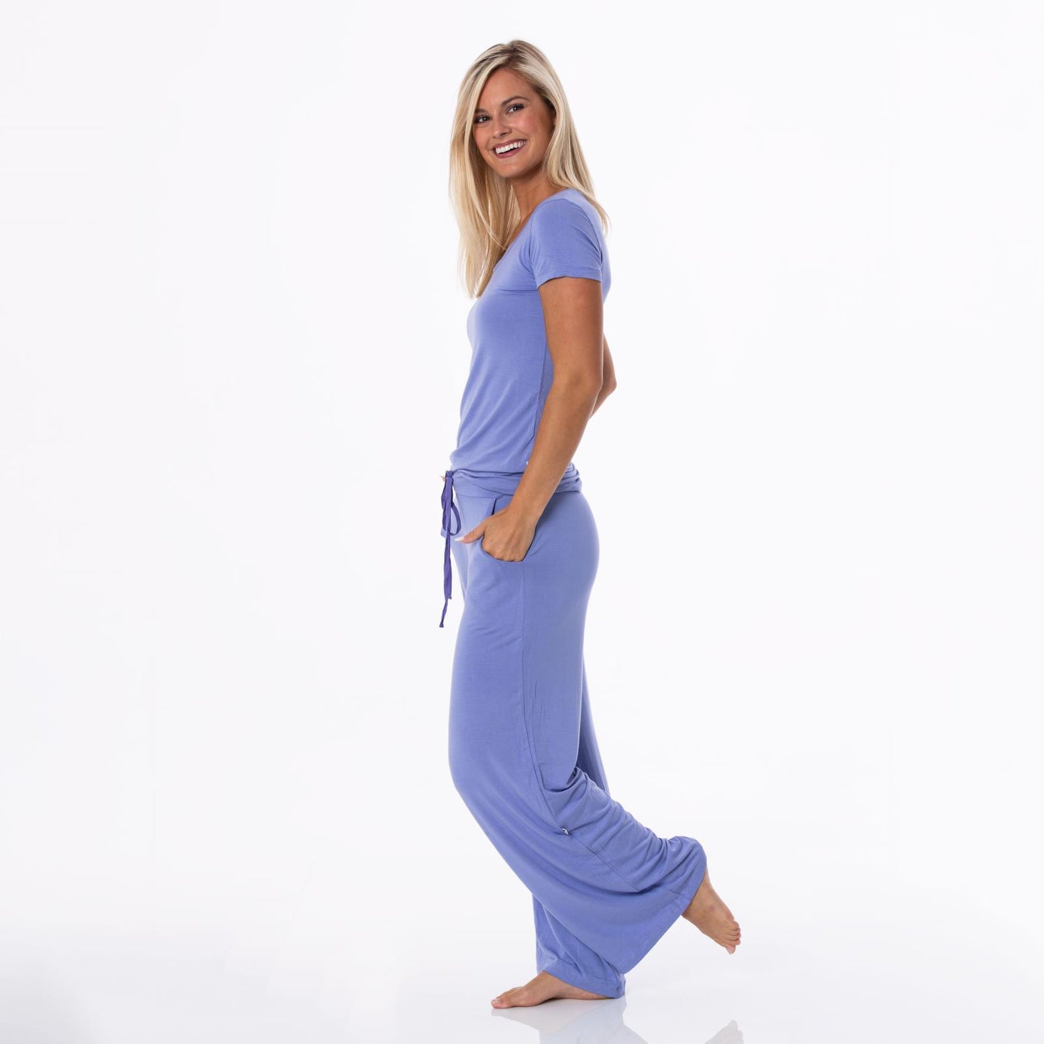 Women's Lounge Pants in Forget Me Not