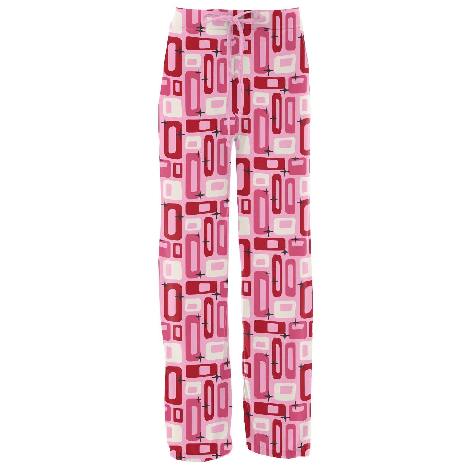 Women's Print Lounge Pants in Cotton Candy Mid Century Modern