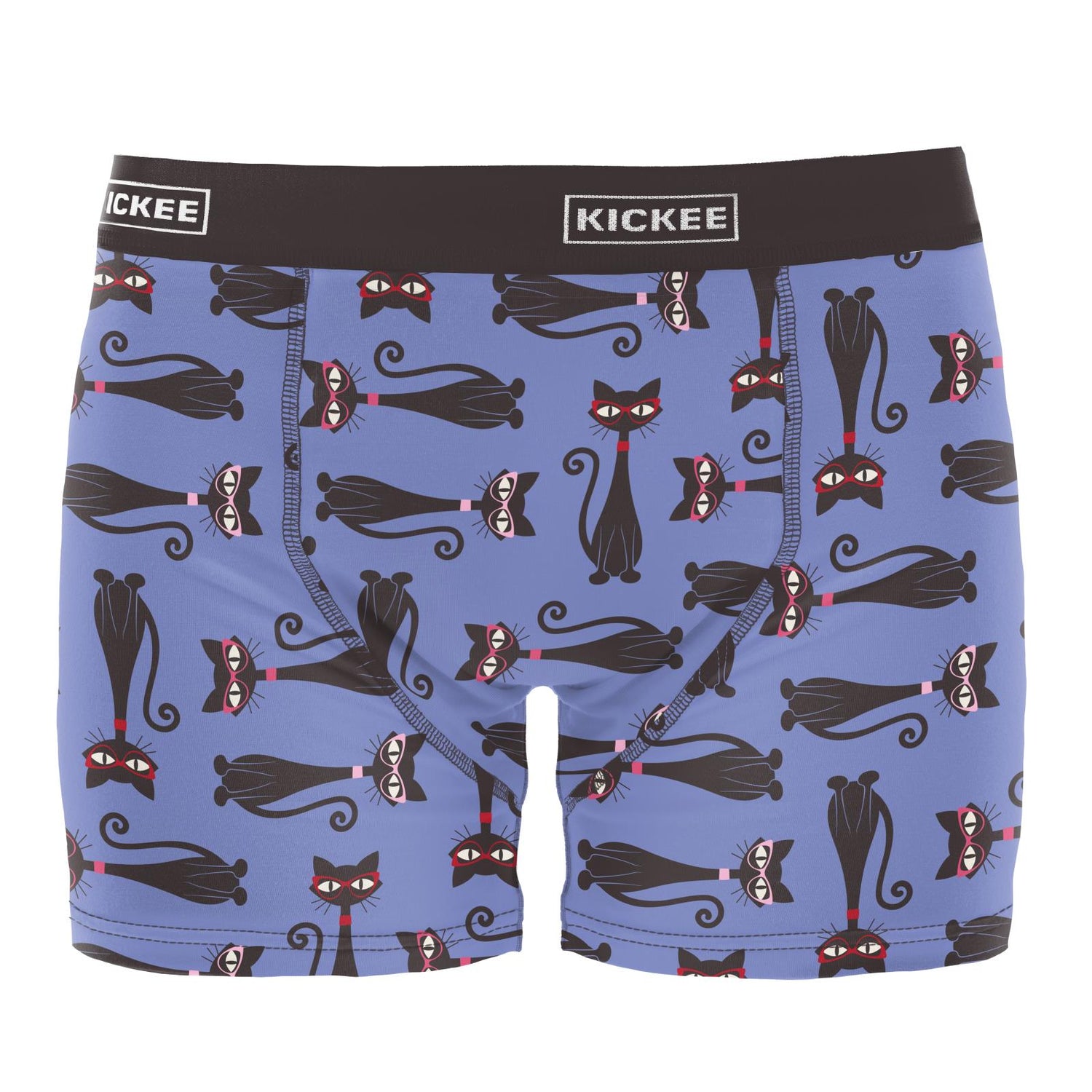 Men's Print Boxer Brief in Forget Me Not Cool Cats