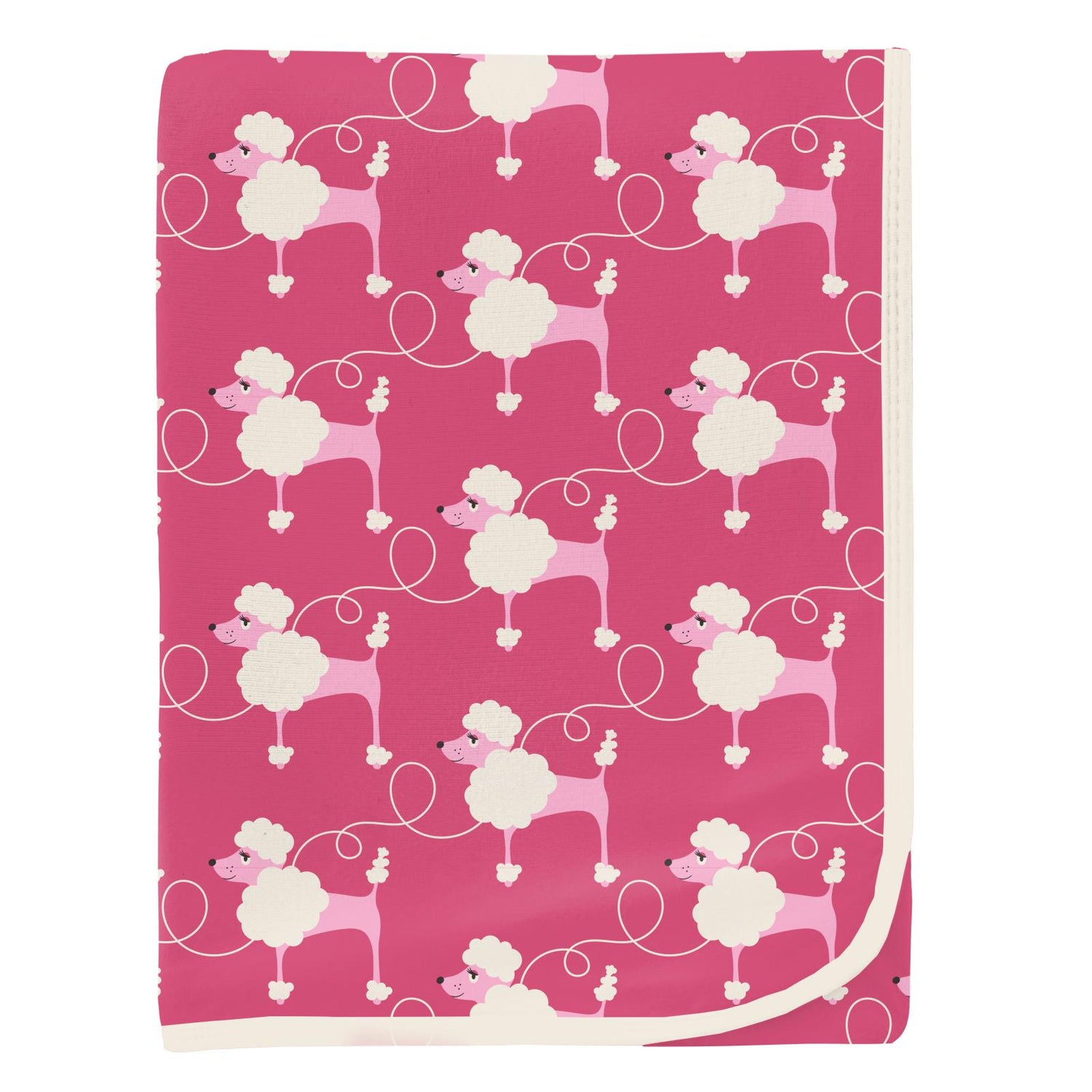 Print Swaddling Blanket in Flamingo Poodles