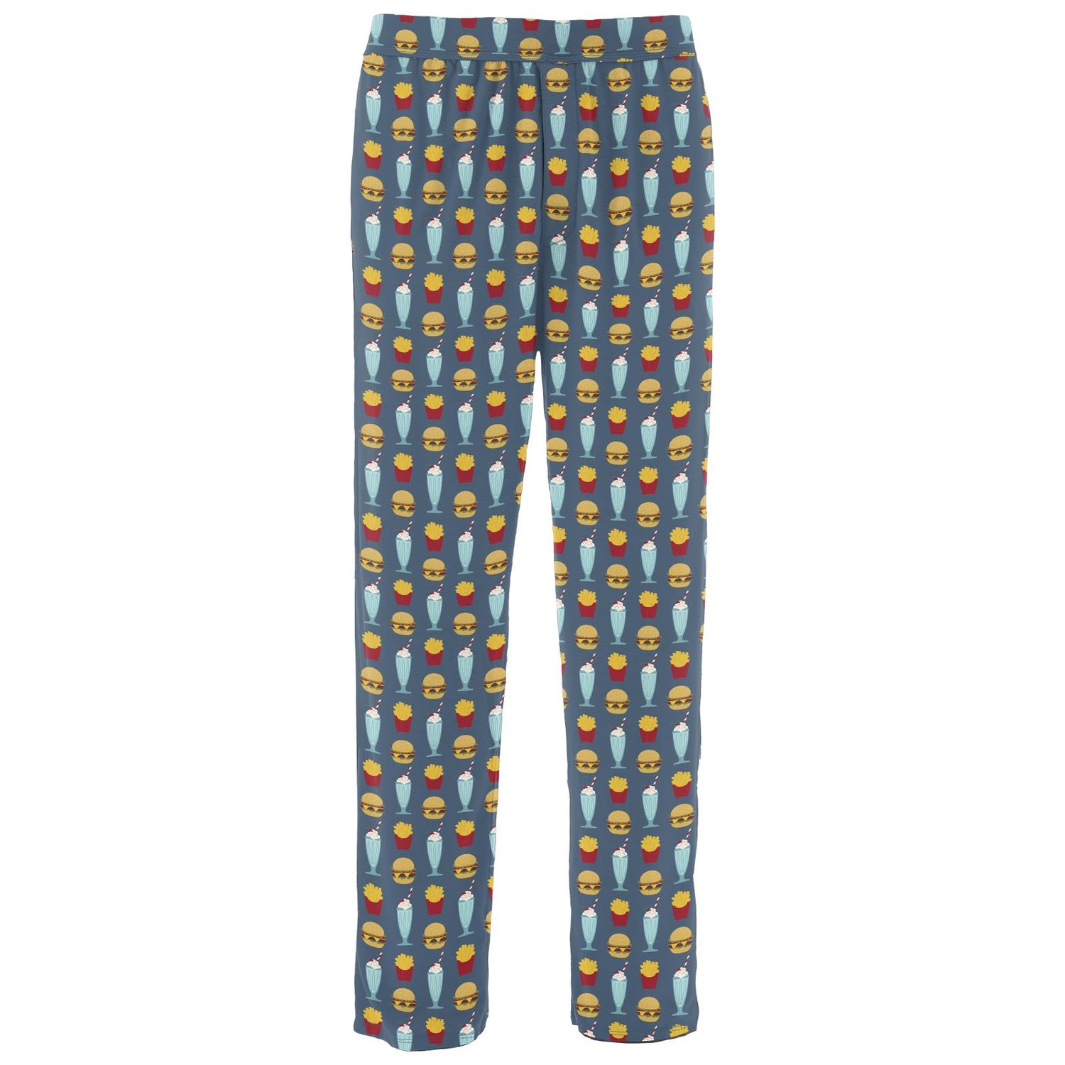 Men's Print Pajama Pants in Deep Sea Cheeseburger