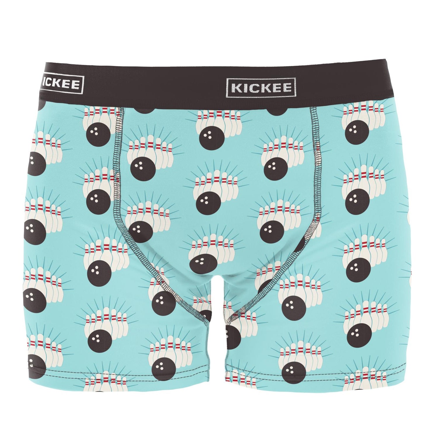 Men's Print Boxer Brief in Summer Sky Bowling