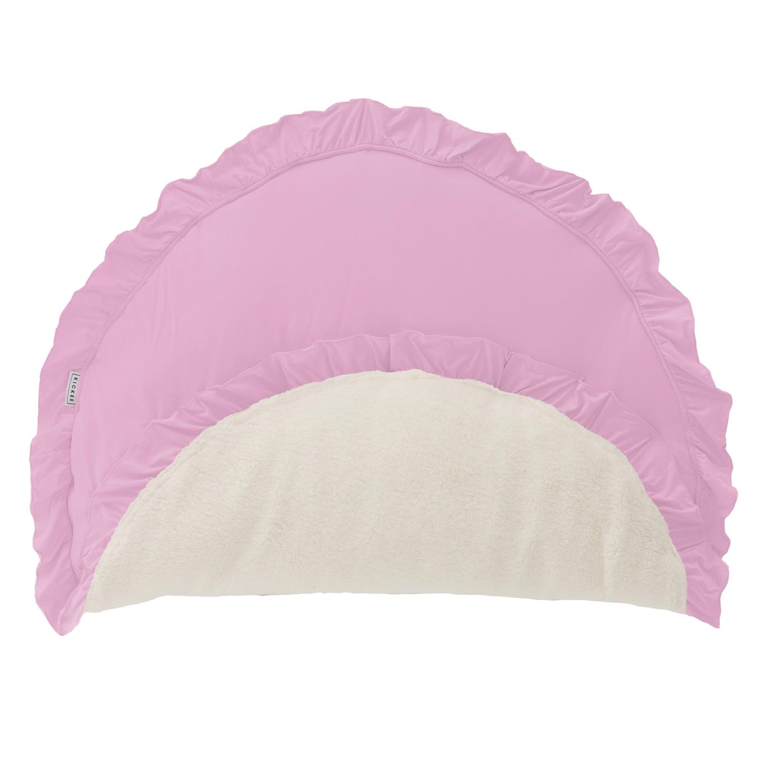 Sherpa-Lined Ruffle Fluffle Playmat in Cotton Candy