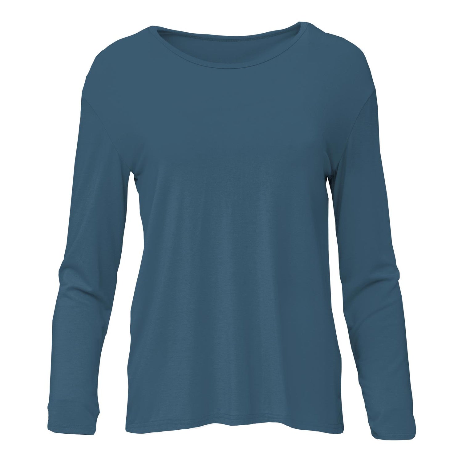 Women's Long Sleeve Butterfly Open-Back Top in Deep Sea