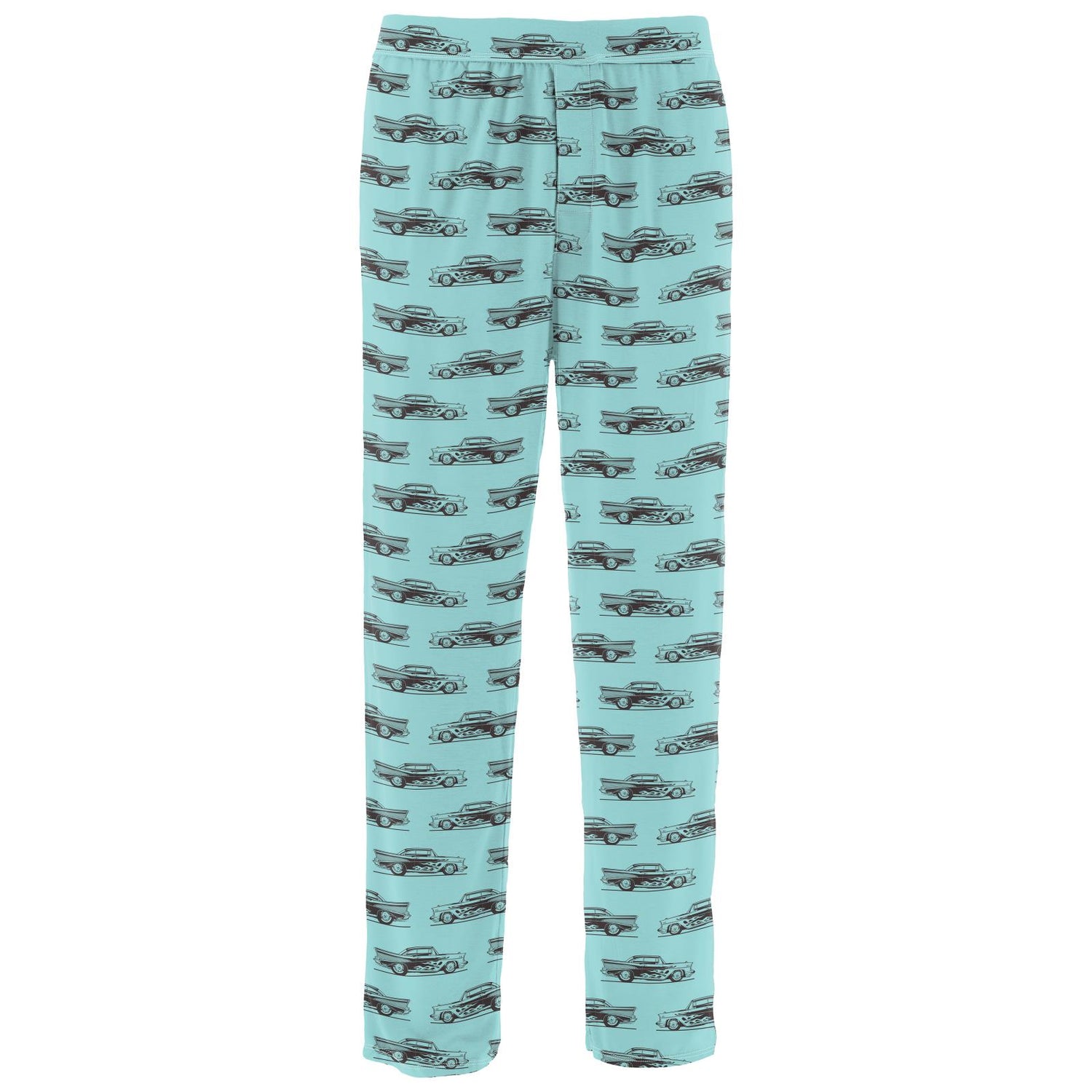 Men's Print Pajama Pants in Summer Sky Hot Rod