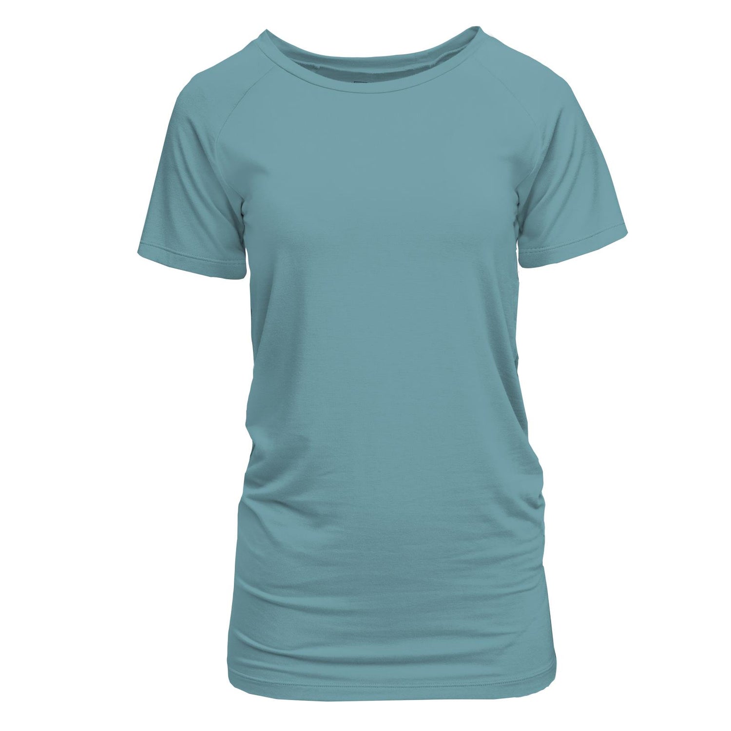 Women's Short Sleeve Raglan Maternity Tee in Glacier