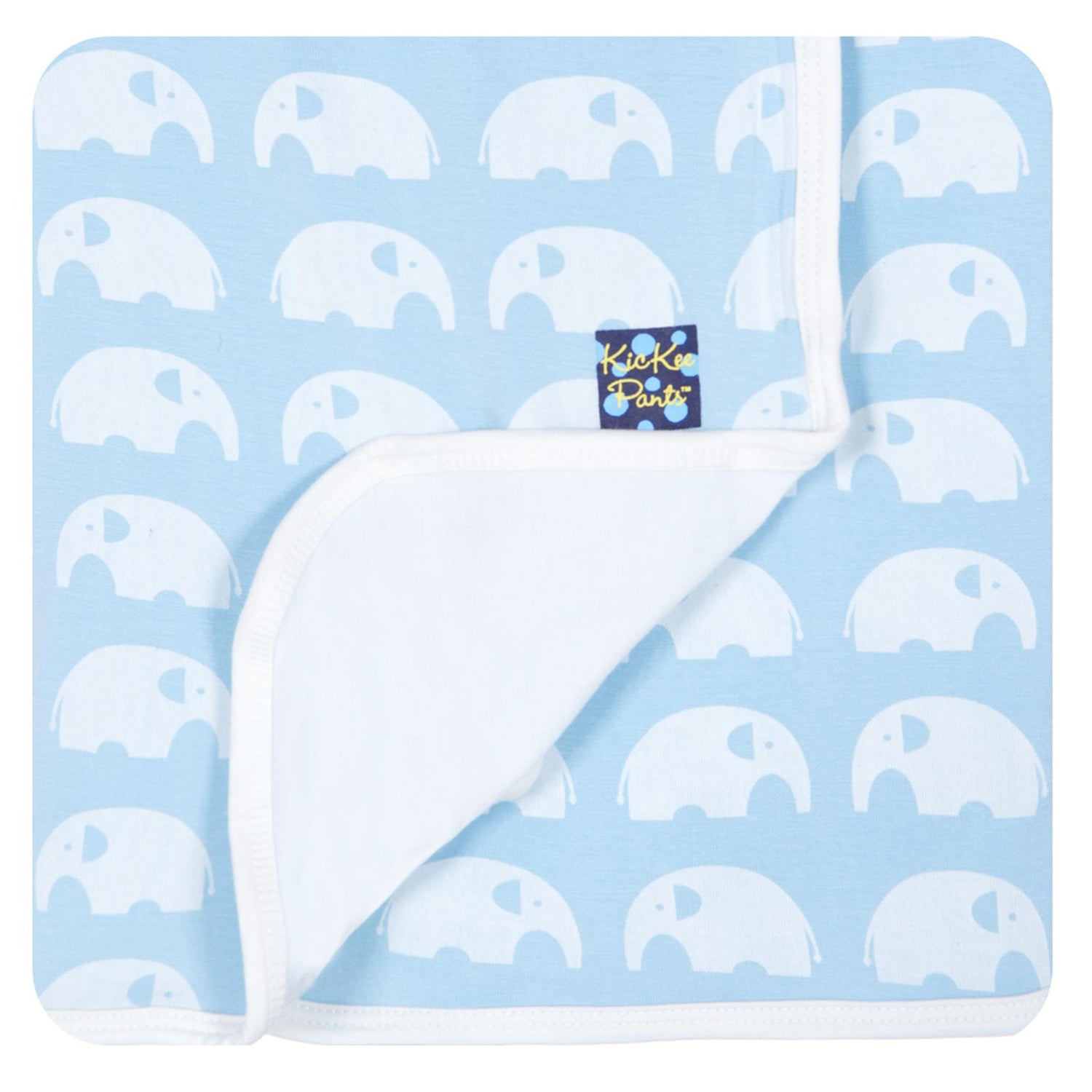 Print Stroller Blanket in Pond Elephant