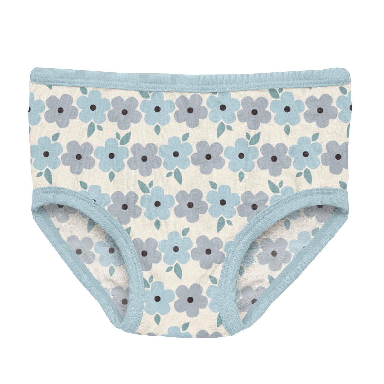 Print Girl's Underwear in Natural Hydrangea