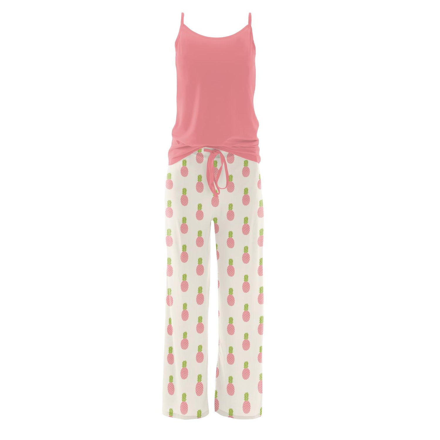 Cami and Print Lounge Pants Pajama Set in Strawberry Pineapples