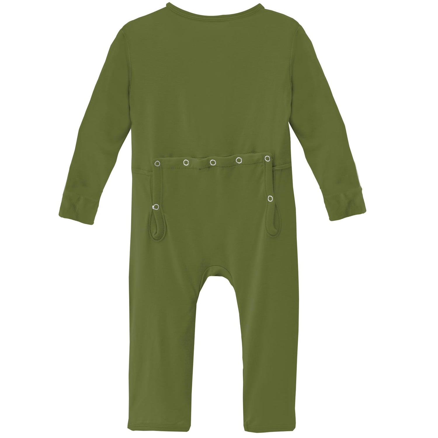 Coverall with Snaps in Moss