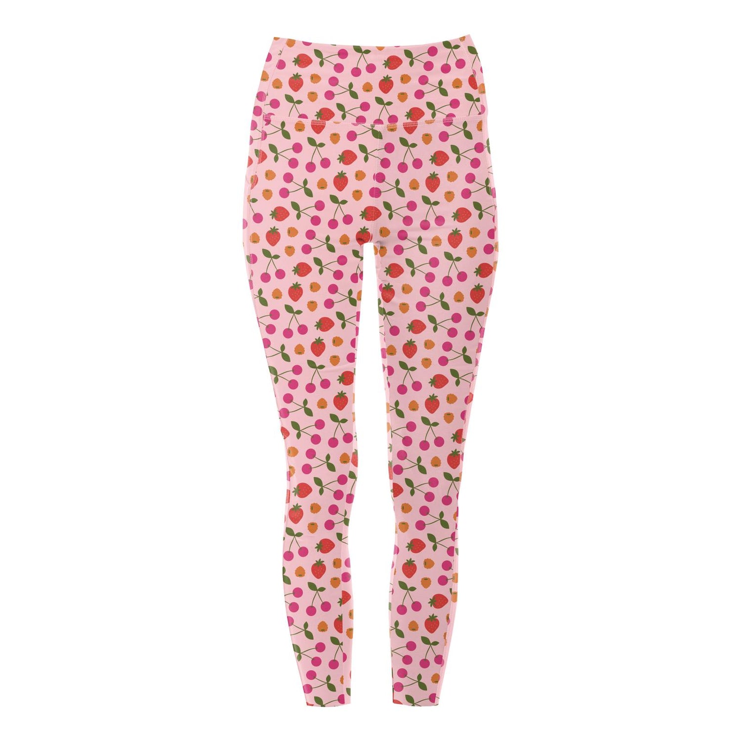 Women's Print Luxe Stretch 7/8 Leggings with Pockets in Lotus Berries
