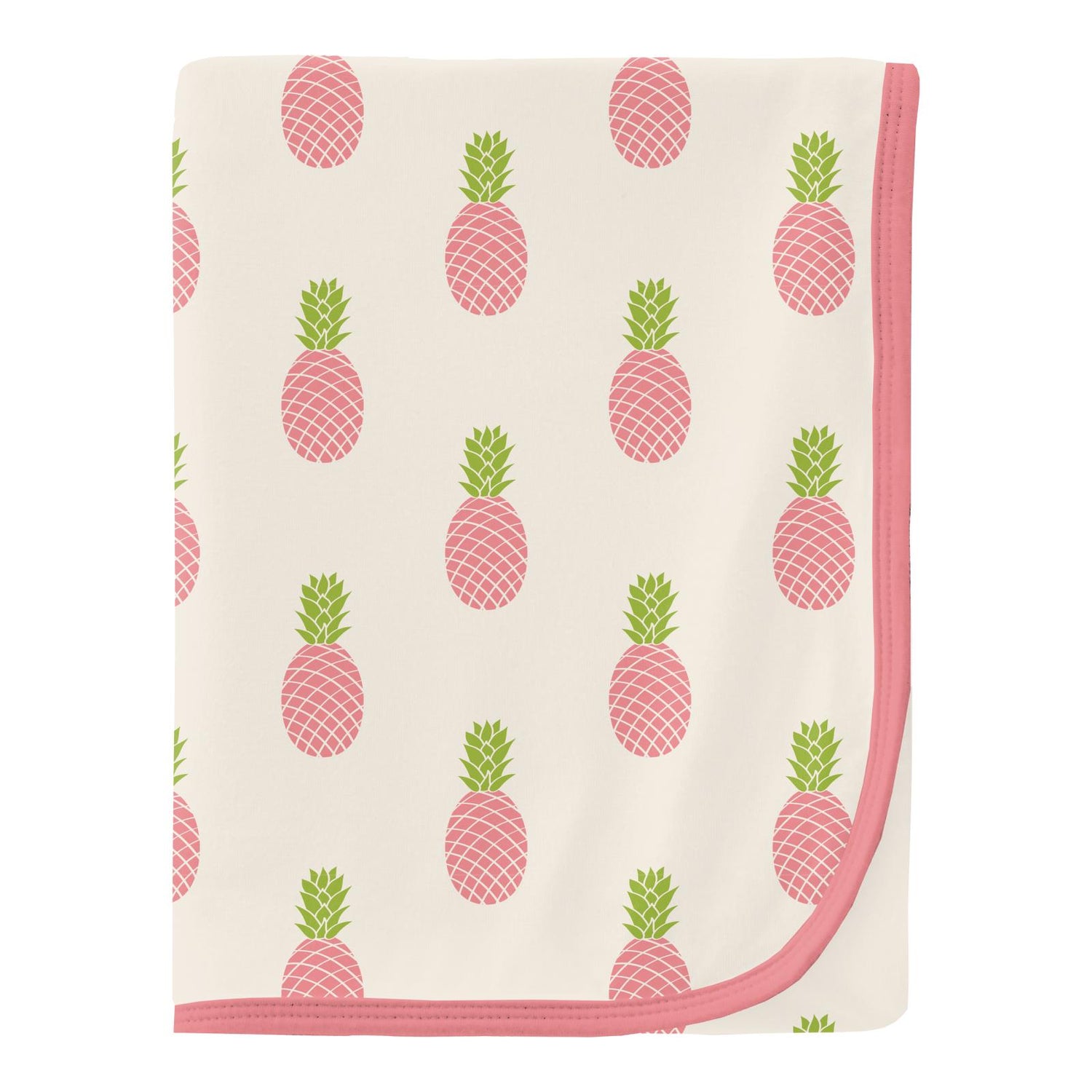 Print Swaddling Blanket in Strawberry Pineapples