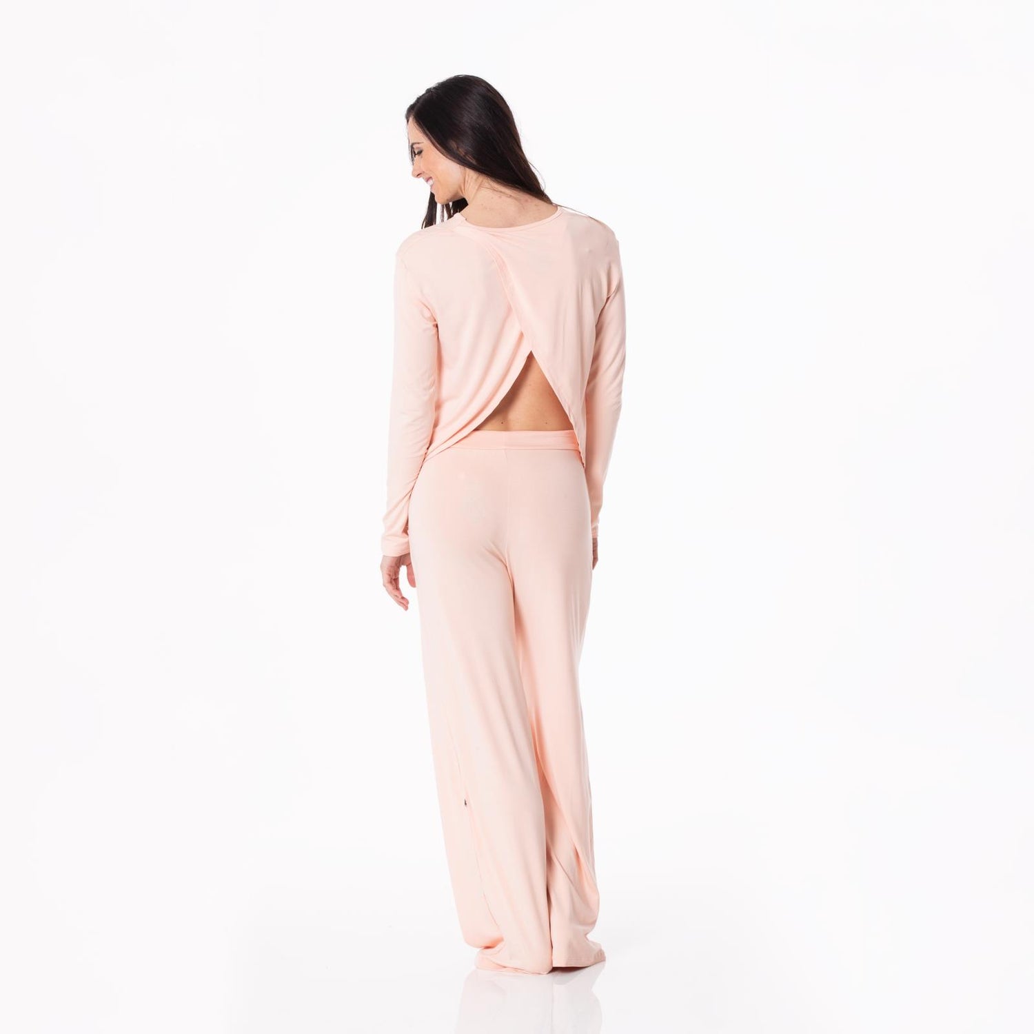 Women's Solid Lounge Pants in Peach Blossom