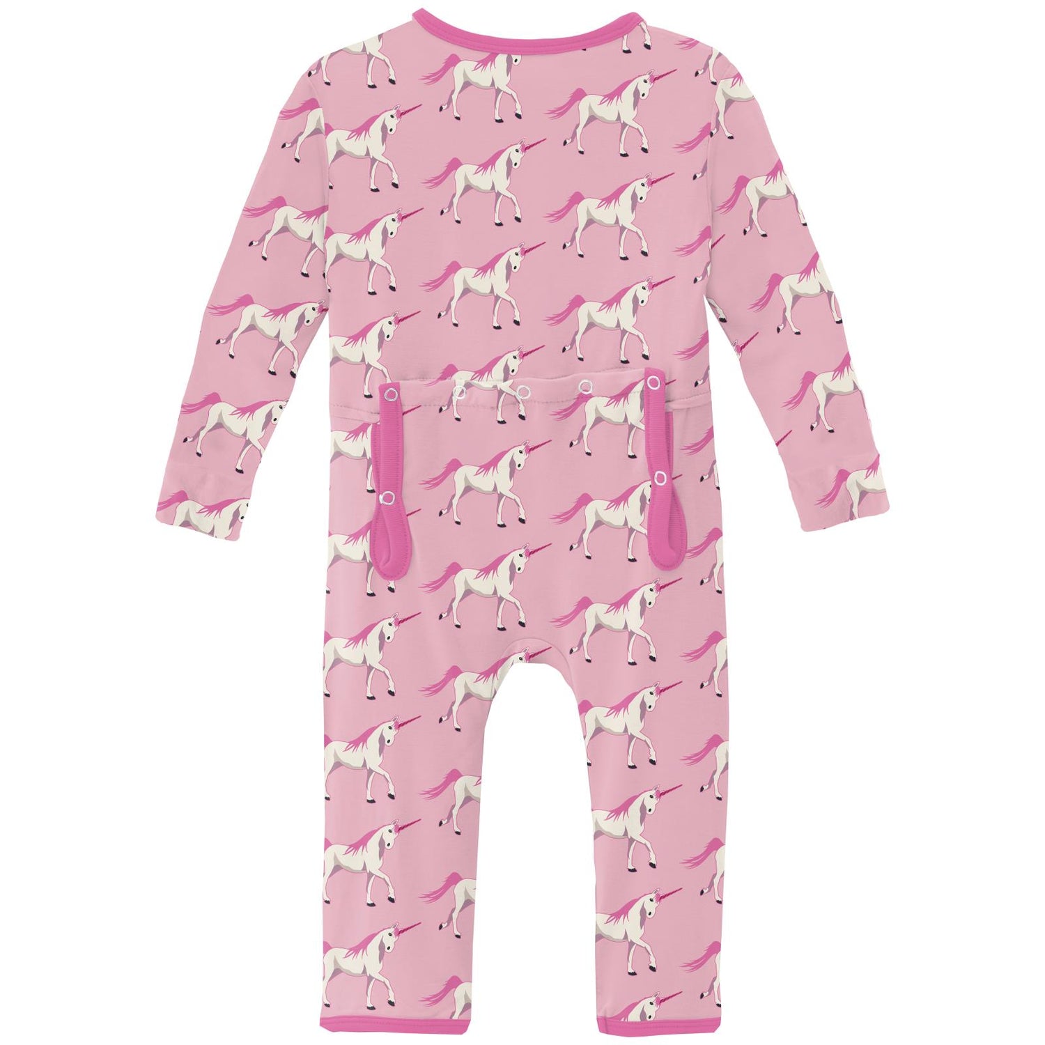 Print Coverall with 2 Way Zipper in Cake Pop Prancing Unicorn