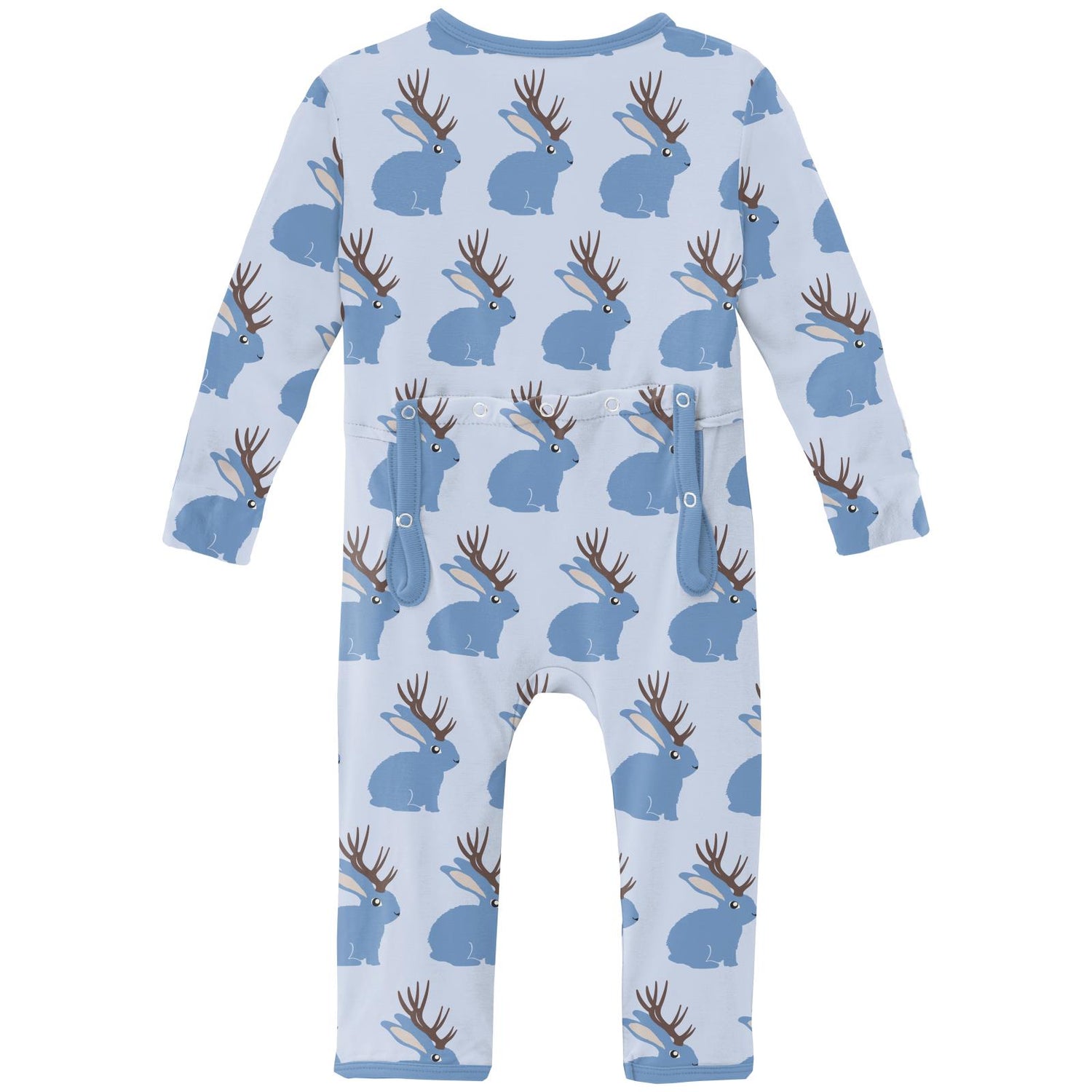 Print Coverall with 2 Way Zipper in Dew Jackalope