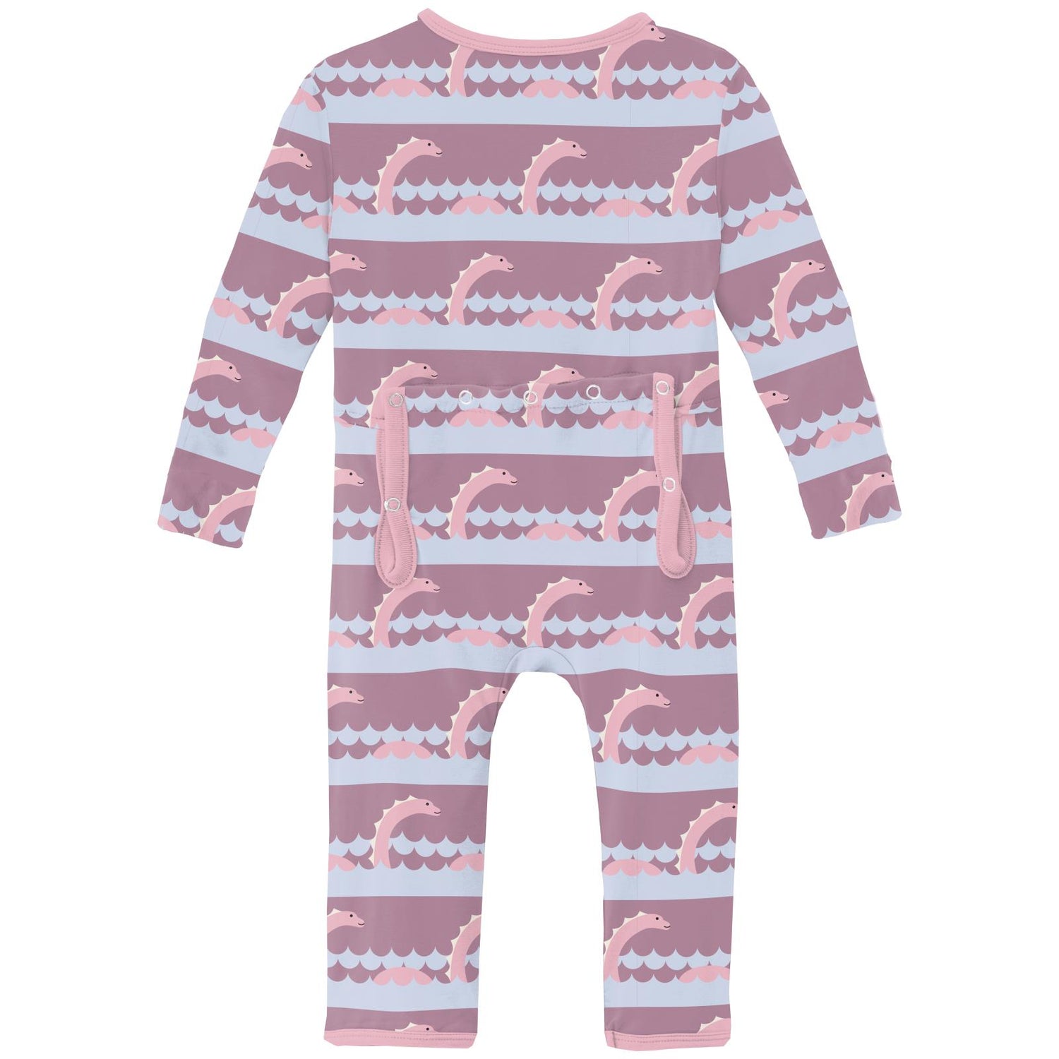 Print Coverall with 2 Way Zipper in Pegasus Sea Monster