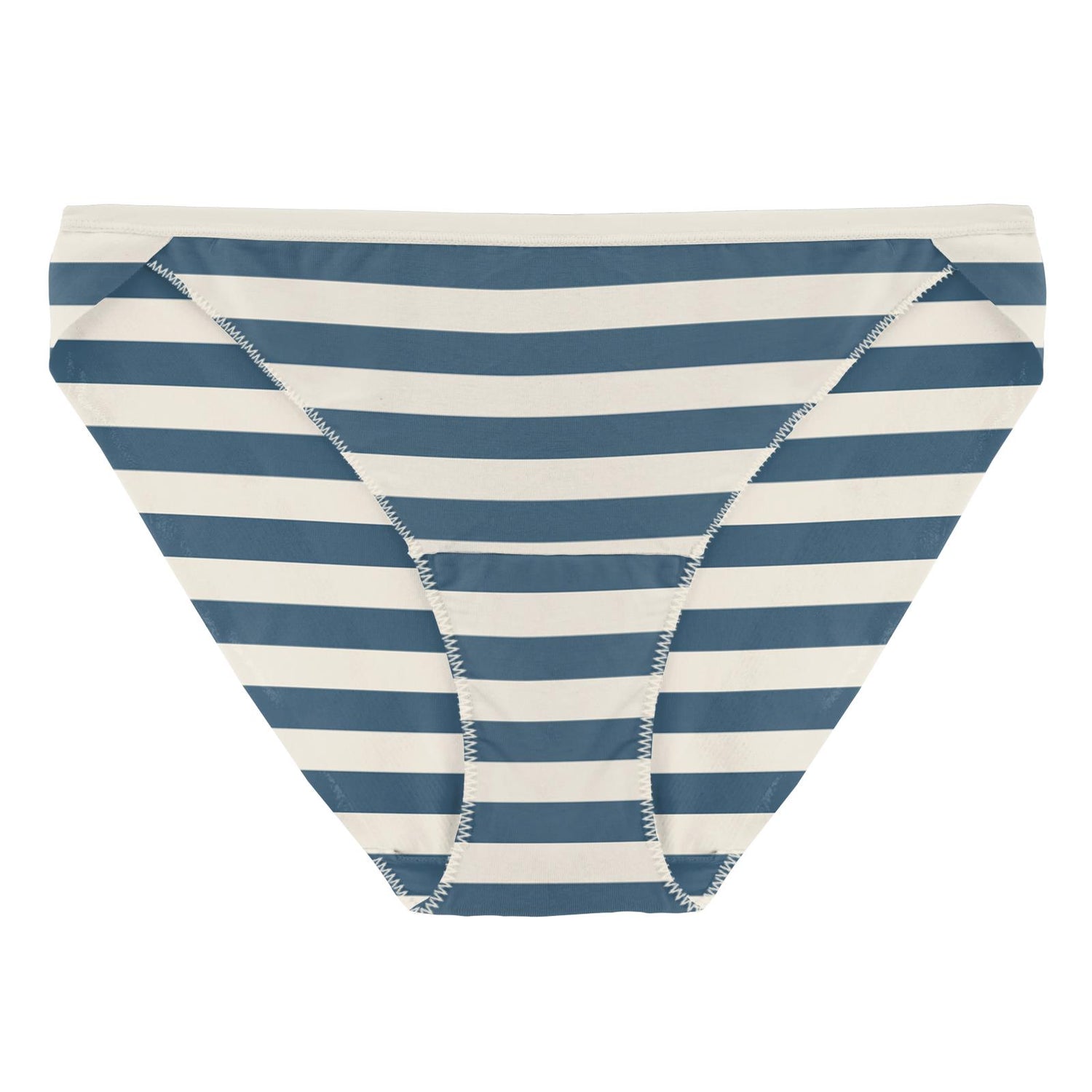 Women's Print Bikini Brief in Nautical Stripe