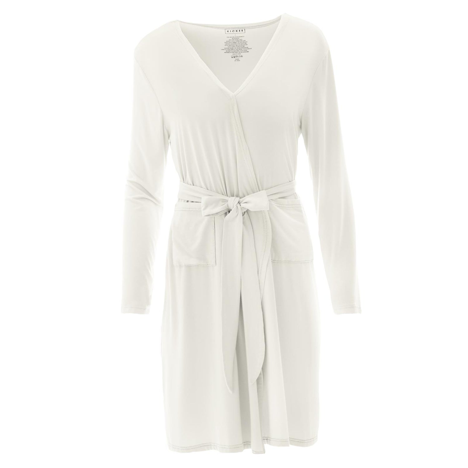 Mid Length Lounge Robe in Natural