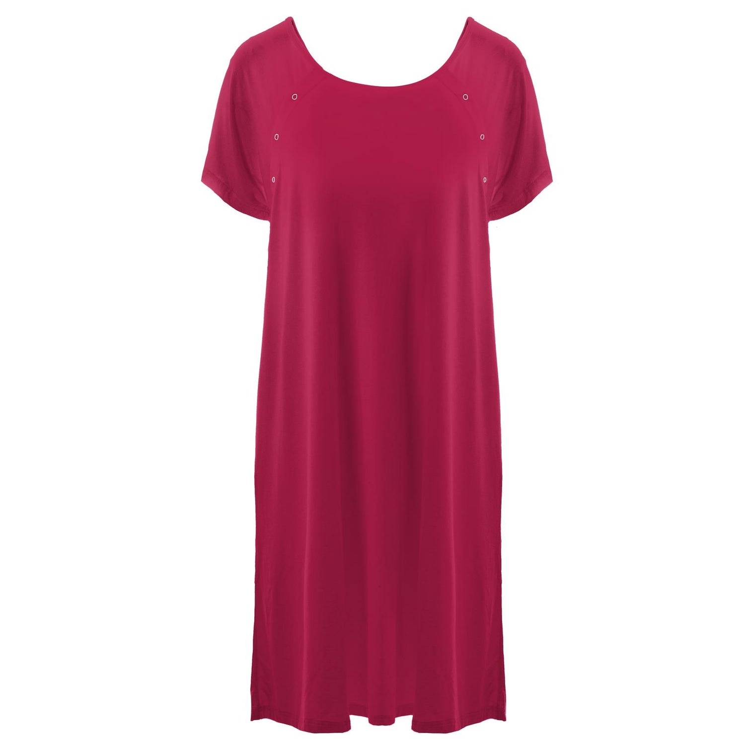Women's Hospital Gown in Rhododendron