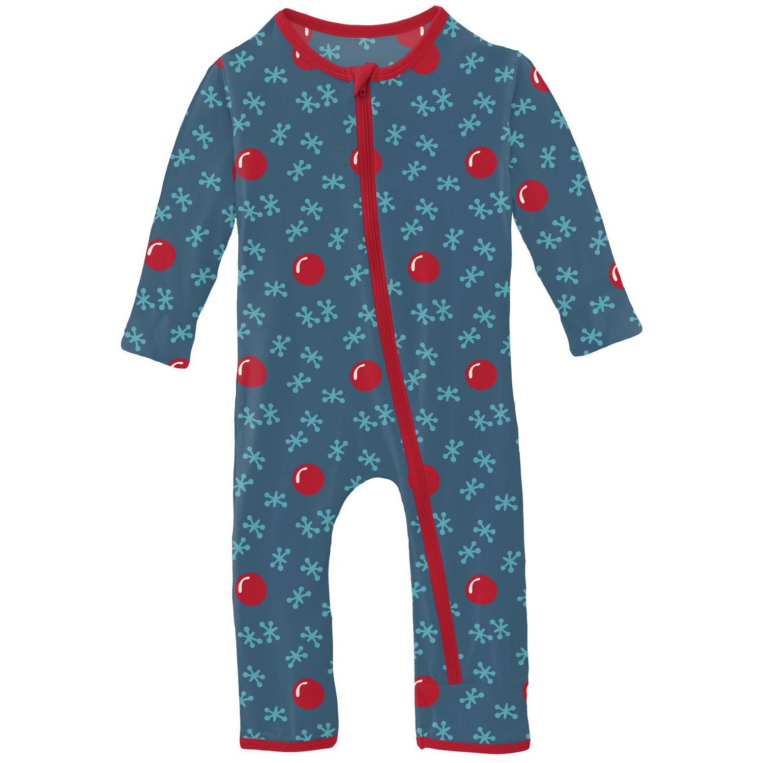 Print Coverall with Zipper in Deep Sea Jacks