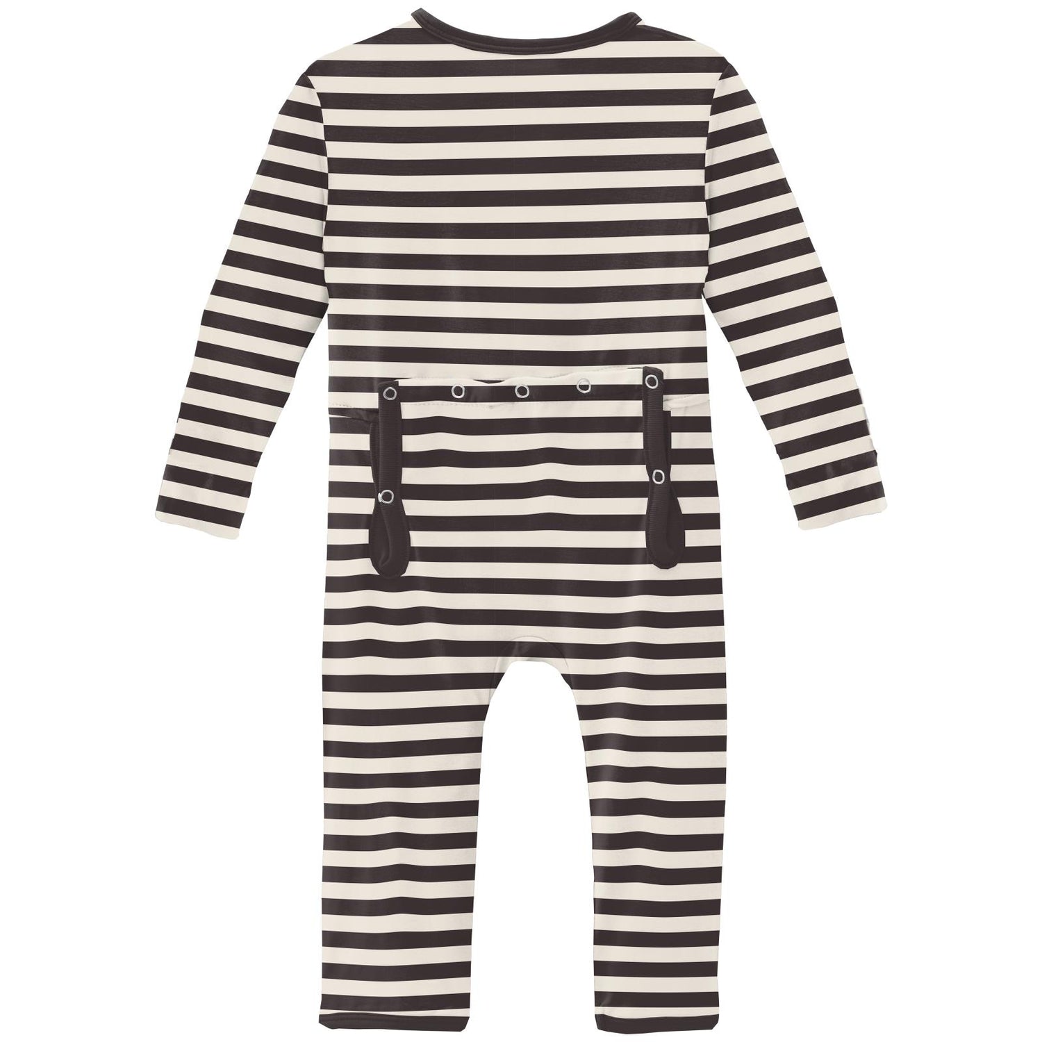 Print Coverall with Zipper in Jailhouse Rock Stripe