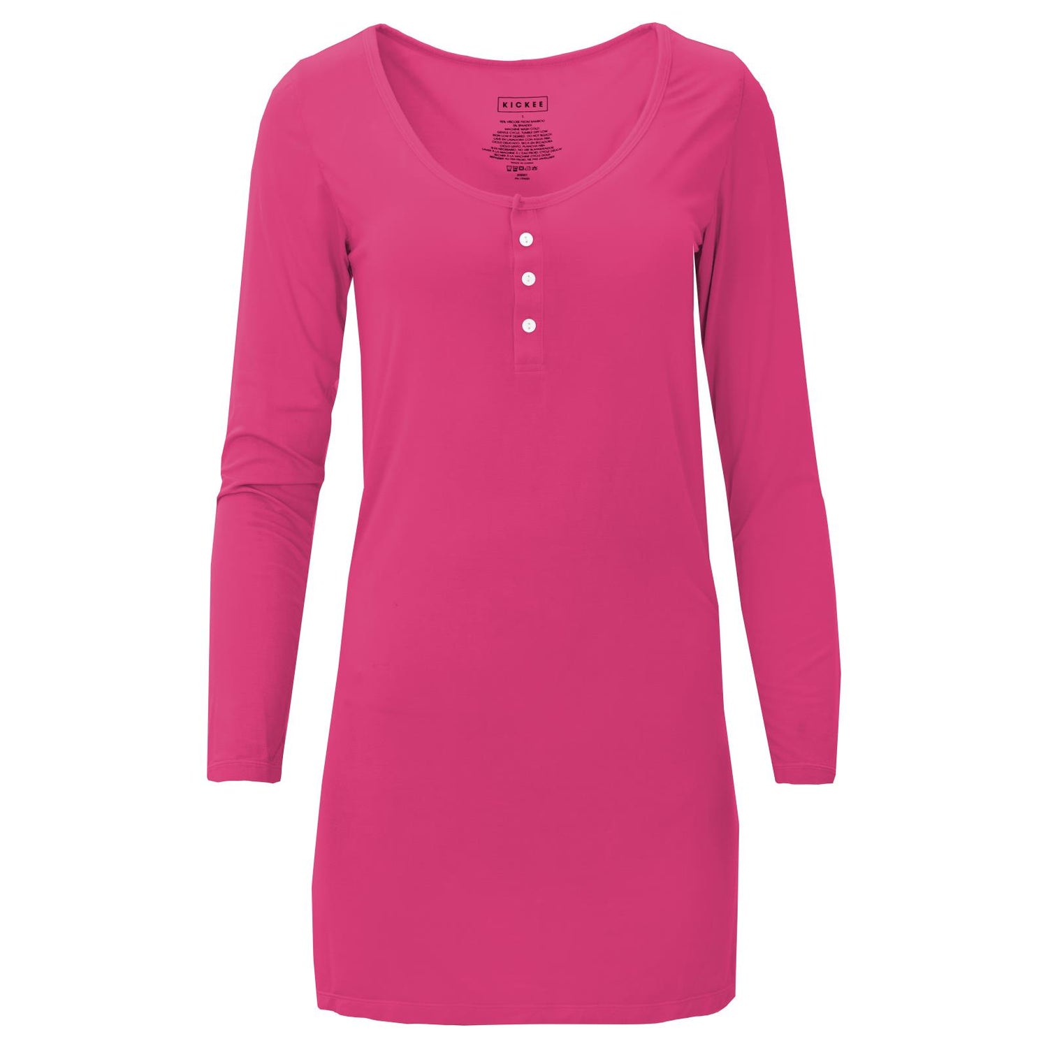 Women's Long Sleeve Nightshirt in Calypso