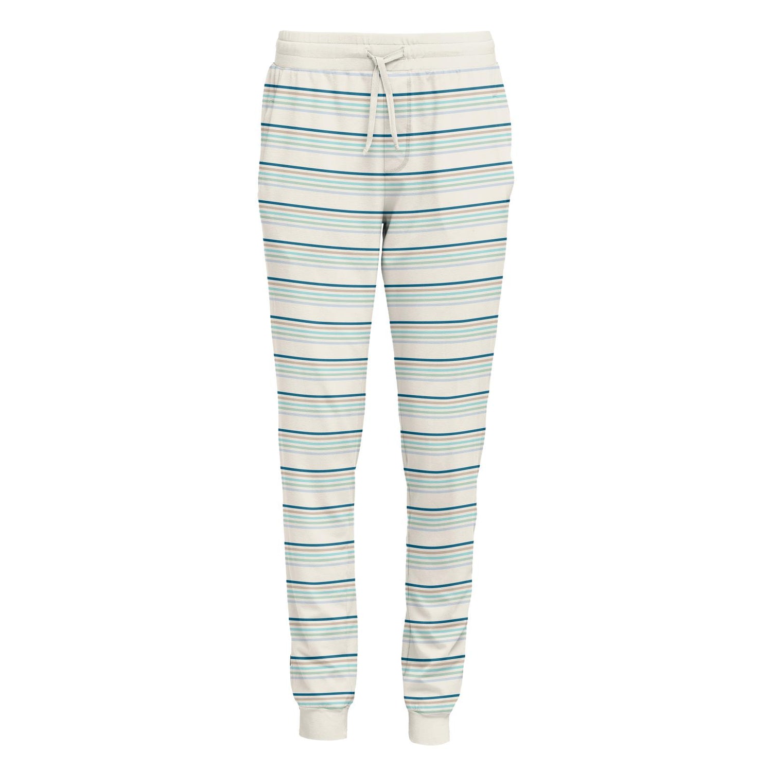 Women's Print Luxe Athletic Joggers in Culinary Arts Stripe