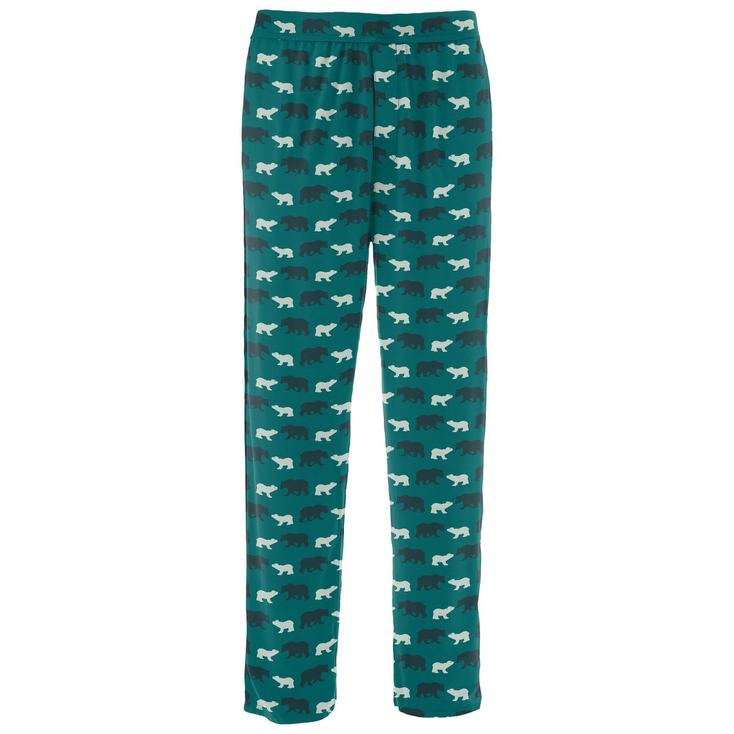 Men's Print Pajama Pants in Cedar Brown Bear