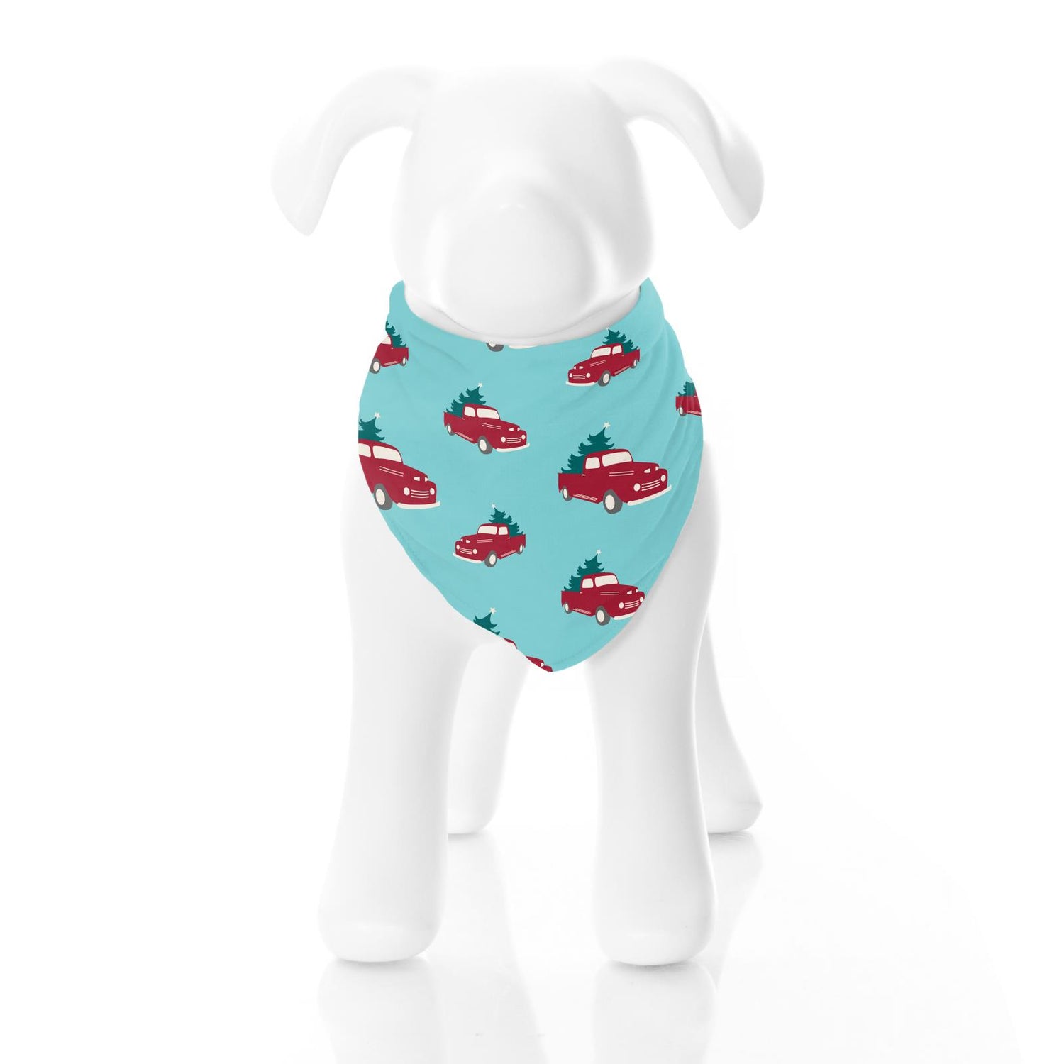 Print Dog Bandana in Iceberg Trucks and Trees